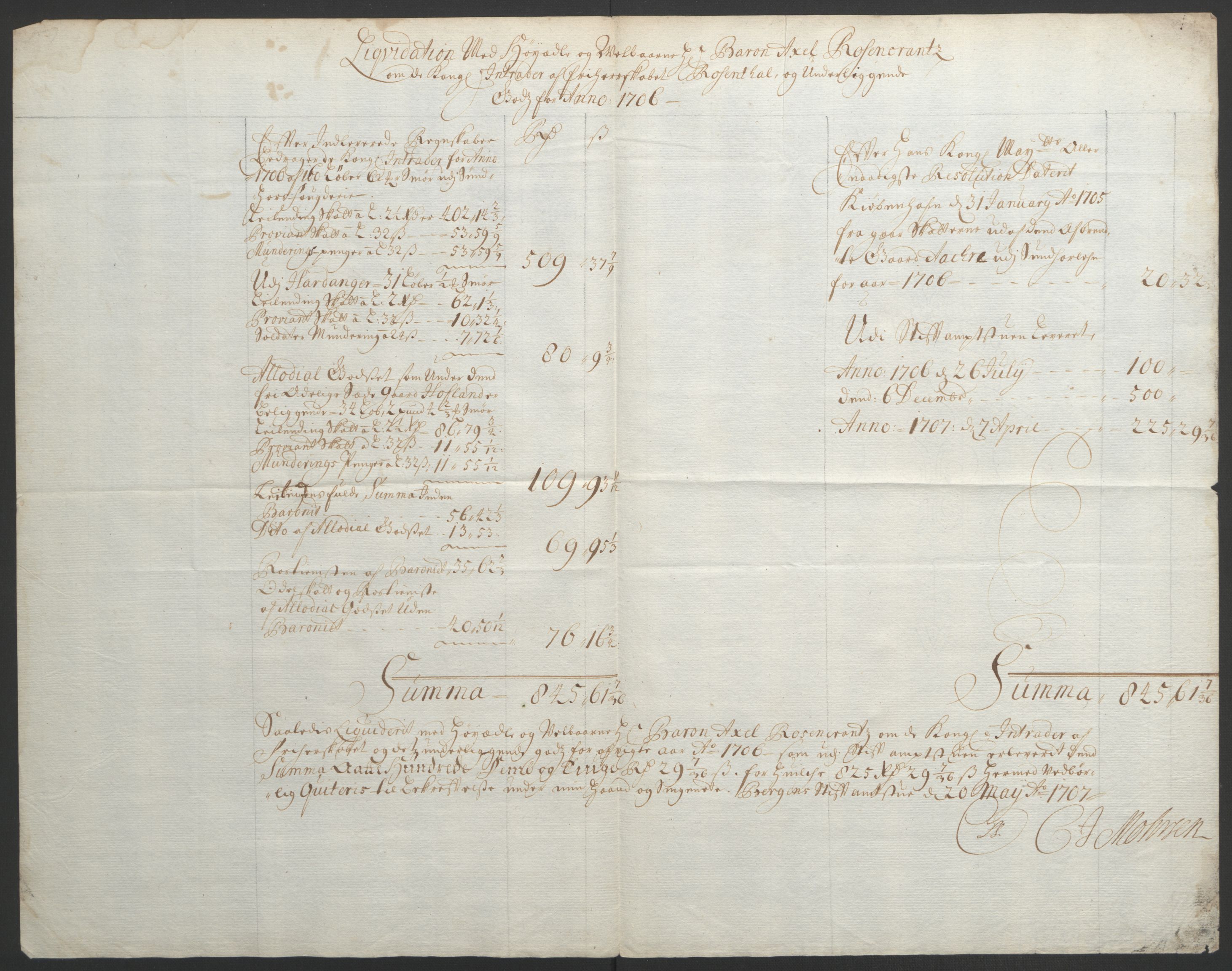 Rentekammeret inntil 1814, Reviderte regnskaper, Fogderegnskap, RA/EA-4092/R49/L3138: Fogderegnskap Rosendal Baroni, 1691-1714, p. 190