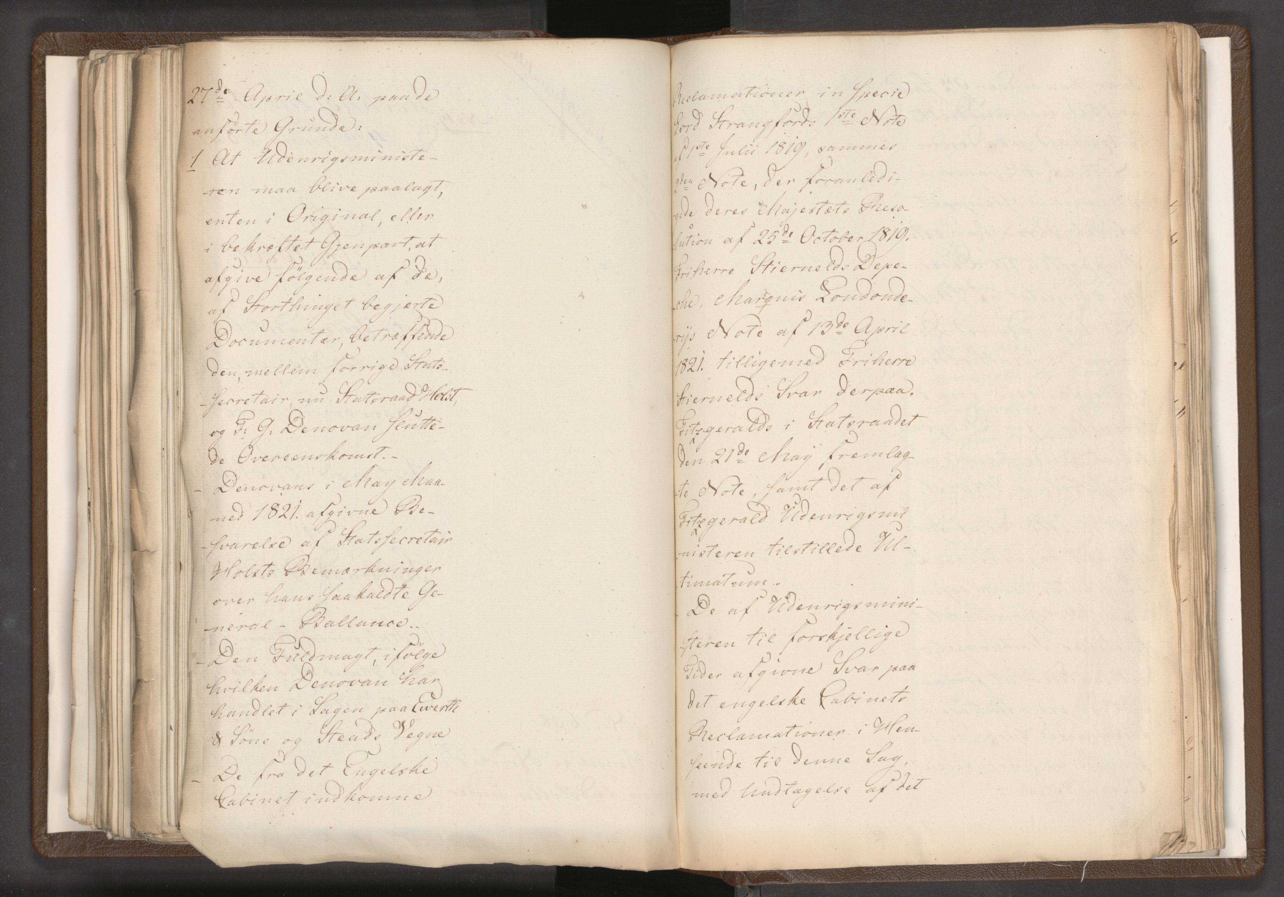 Statsrådssekretariatet, AV/RA-S-1001/A/Ab/L0018: Kgl. res. nr. 1112-1753, 1. halvår, 1824