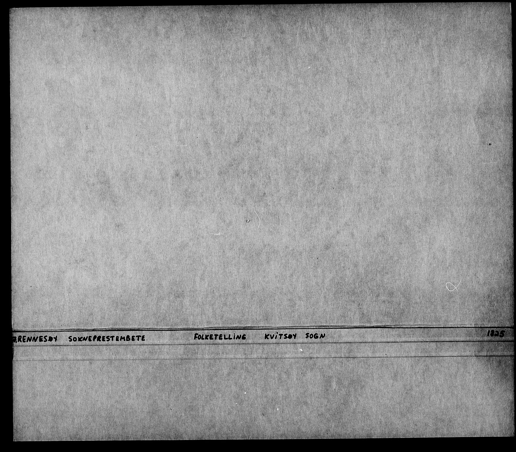 , 1825 Census for Rennesøy parish, Kvitsøy local parish, 1825, p. 1