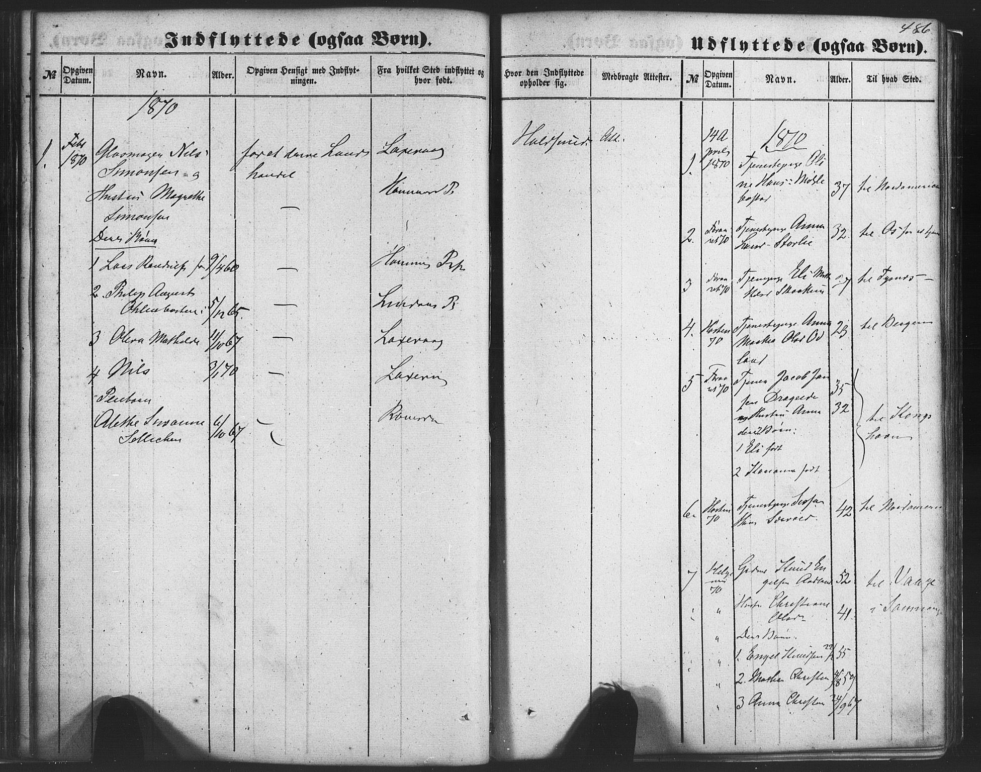 Fusa sokneprestembete, SAB/A-75401/H/Haa: Parish register (official) no. A 1II, 1855-1879, p. 486