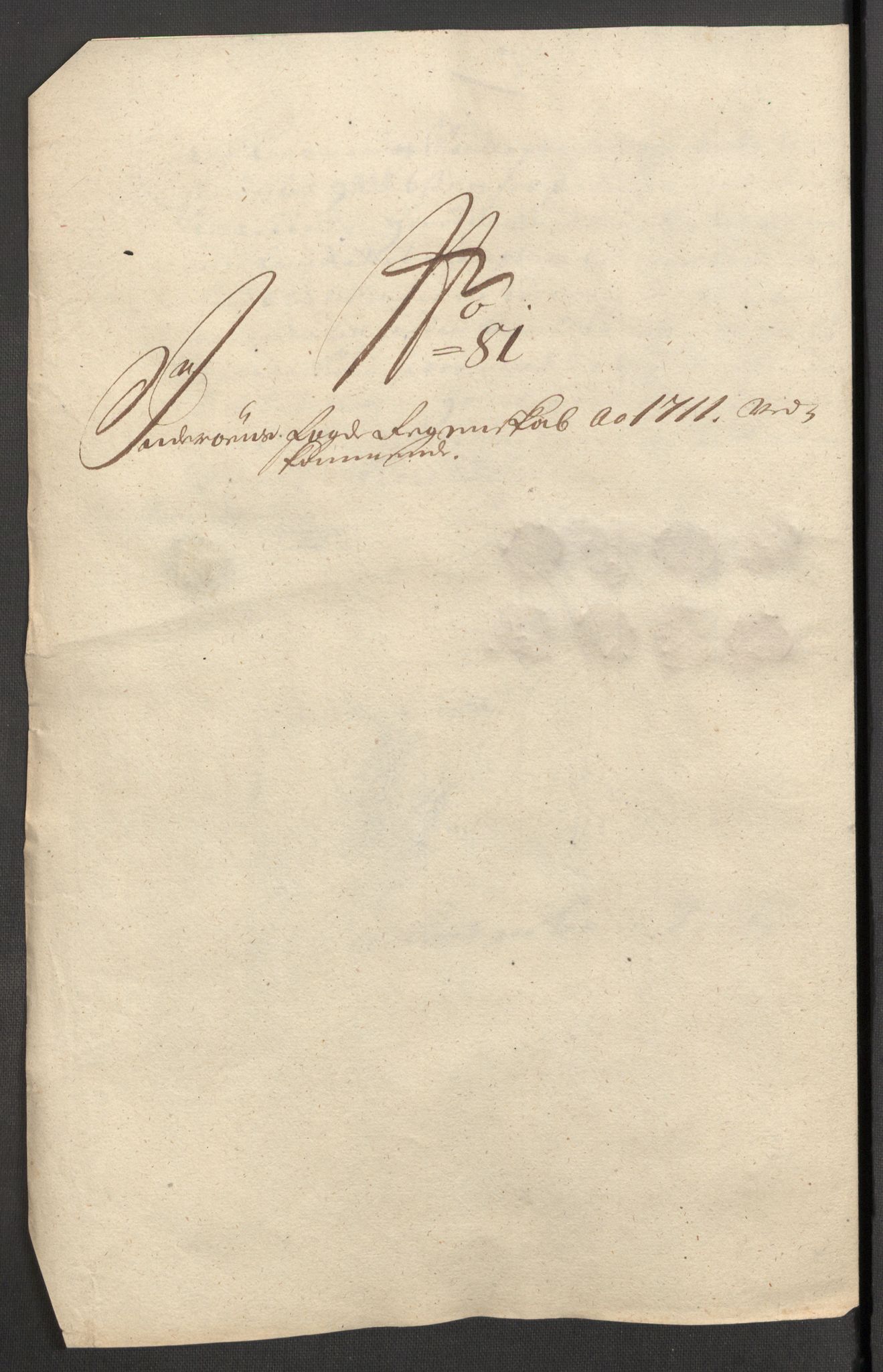 Rentekammeret inntil 1814, Reviderte regnskaper, Fogderegnskap, AV/RA-EA-4092/R63/L4319: Fogderegnskap Inderøy, 1711, p. 460