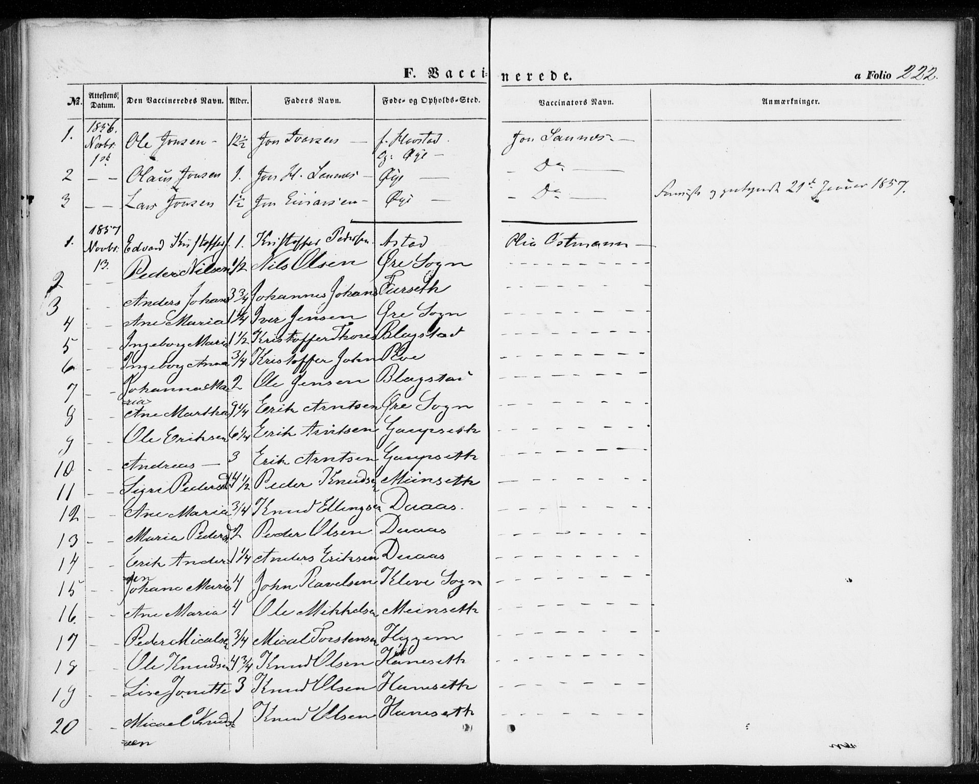 Ministerialprotokoller, klokkerbøker og fødselsregistre - Møre og Romsdal, AV/SAT-A-1454/584/L0965: Parish register (official) no. 584A05, 1857-1868, p. 222