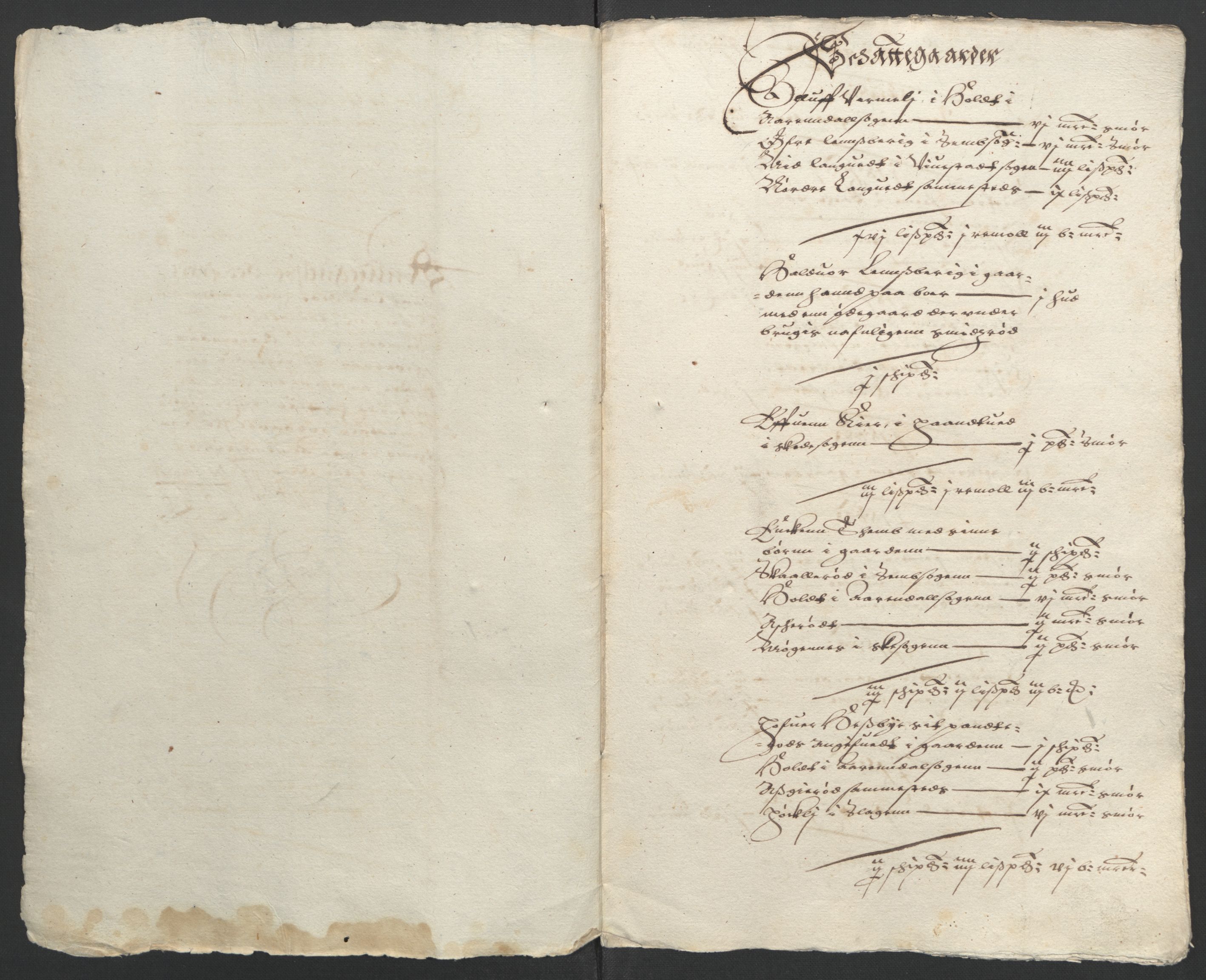 Stattholderembetet 1572-1771, AV/RA-EA-2870/Ek/L0009/0001: Jordebøker til utlikning av rosstjeneste 1624-1626: / Odelsjordebøker for noen vikværske len, 1624-1626, p. 177