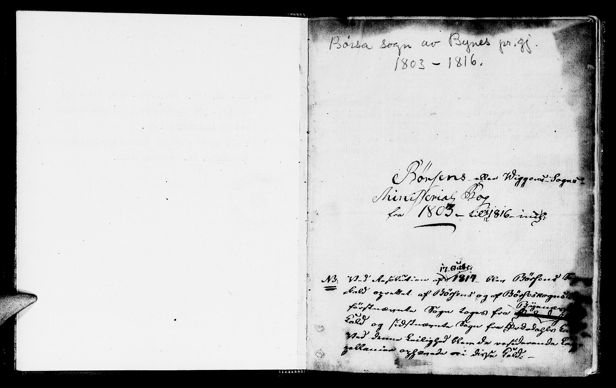 Ministerialprotokoller, klokkerbøker og fødselsregistre - Sør-Trøndelag, SAT/A-1456/665/L0769: Parish register (official) no. 665A04, 1803-1816, p. 0-1
