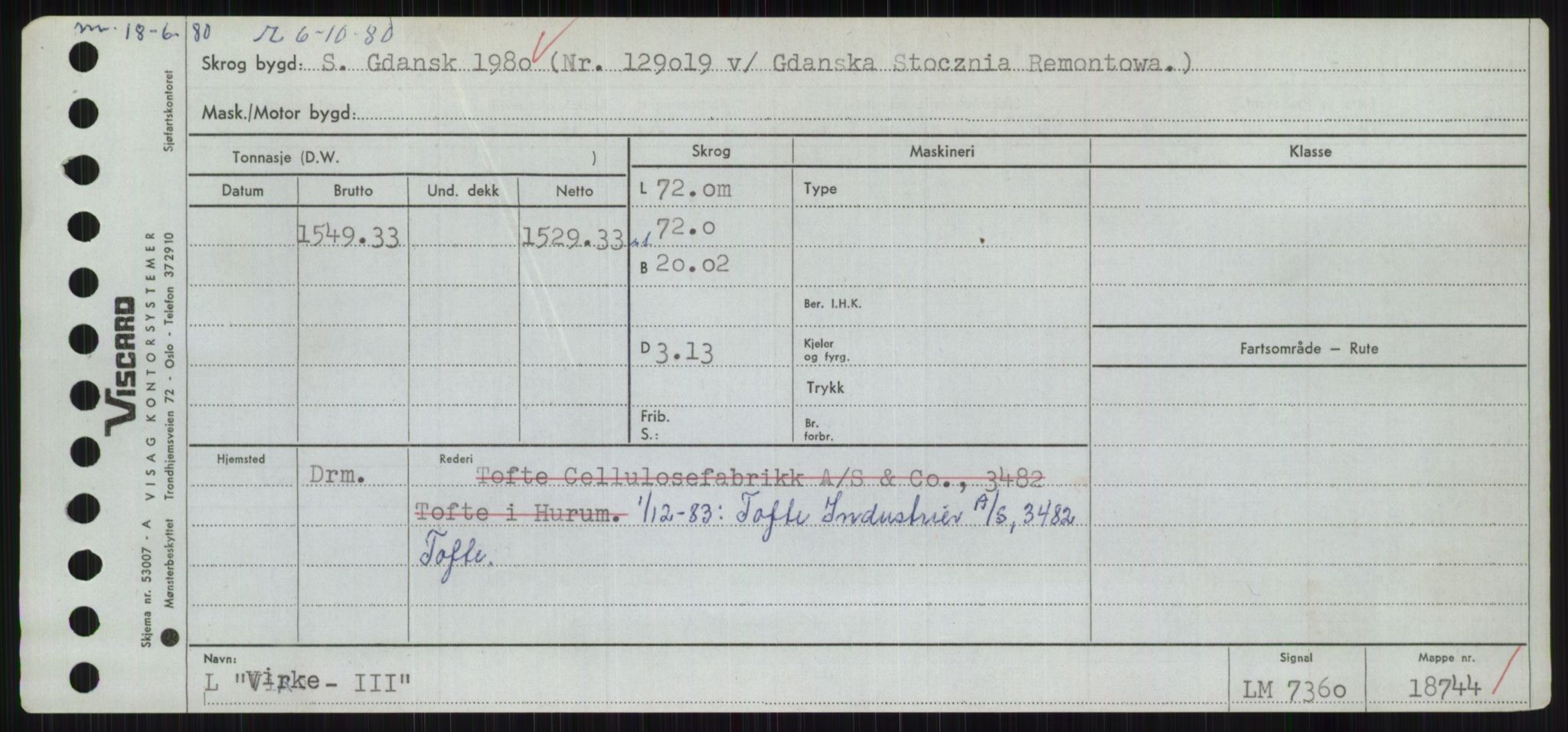 Sjøfartsdirektoratet med forløpere, Skipsmålingen, AV/RA-S-1627/H/Hc/L0001: Lektere, A-Y, p. 635