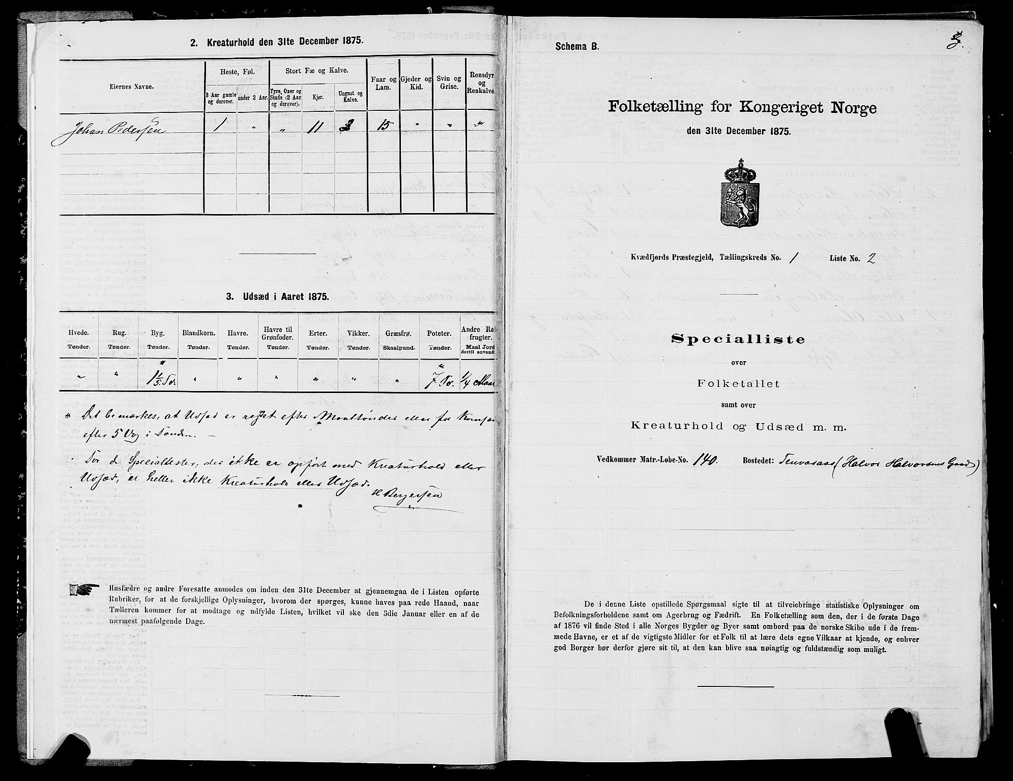 SATØ, 1875 census for 1911P Kvæfjord, 1875, p. 1003