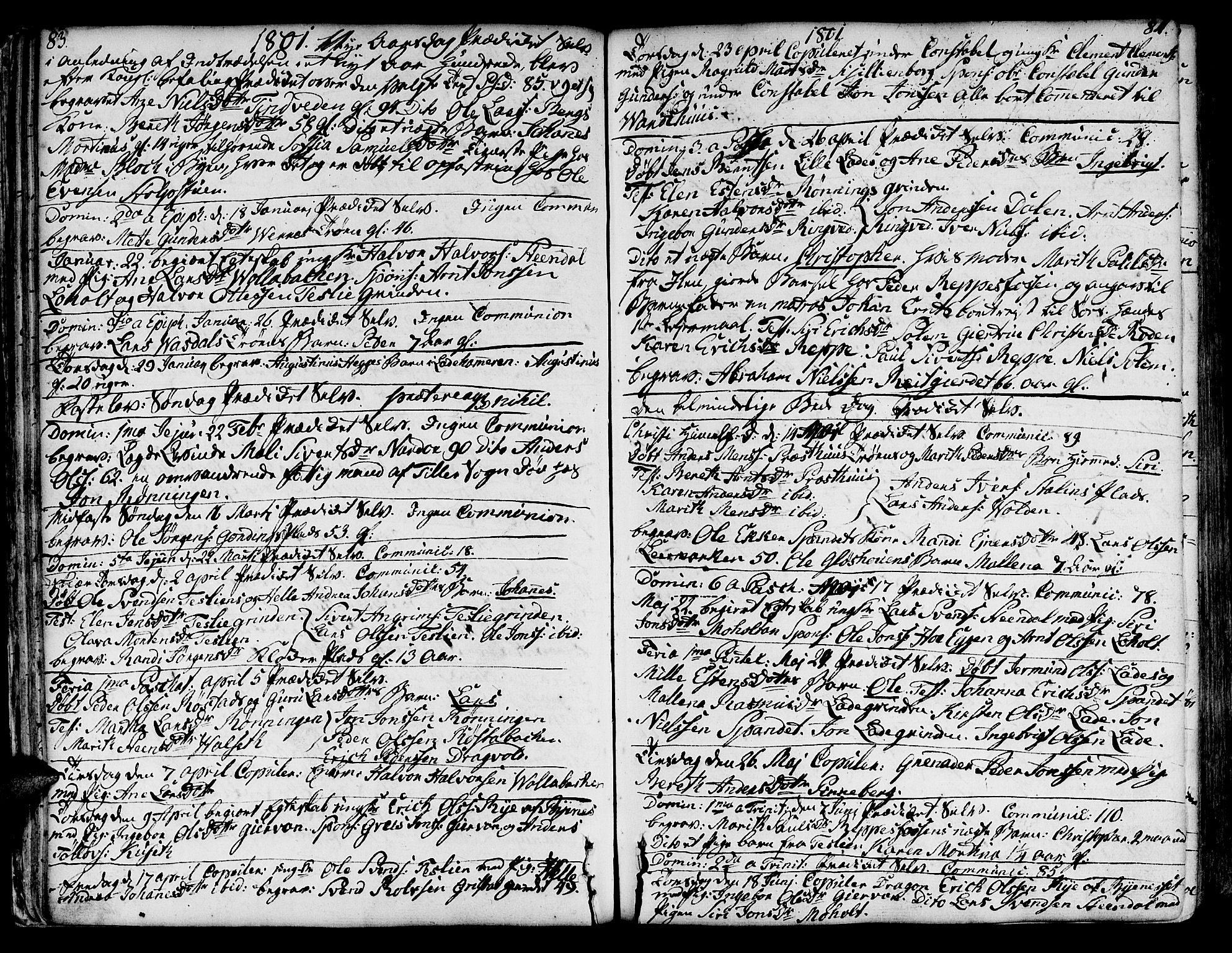 Ministerialprotokoller, klokkerbøker og fødselsregistre - Sør-Trøndelag, SAT/A-1456/606/L0280: Parish register (official) no. 606A02 /1, 1781-1817, p. 83-84