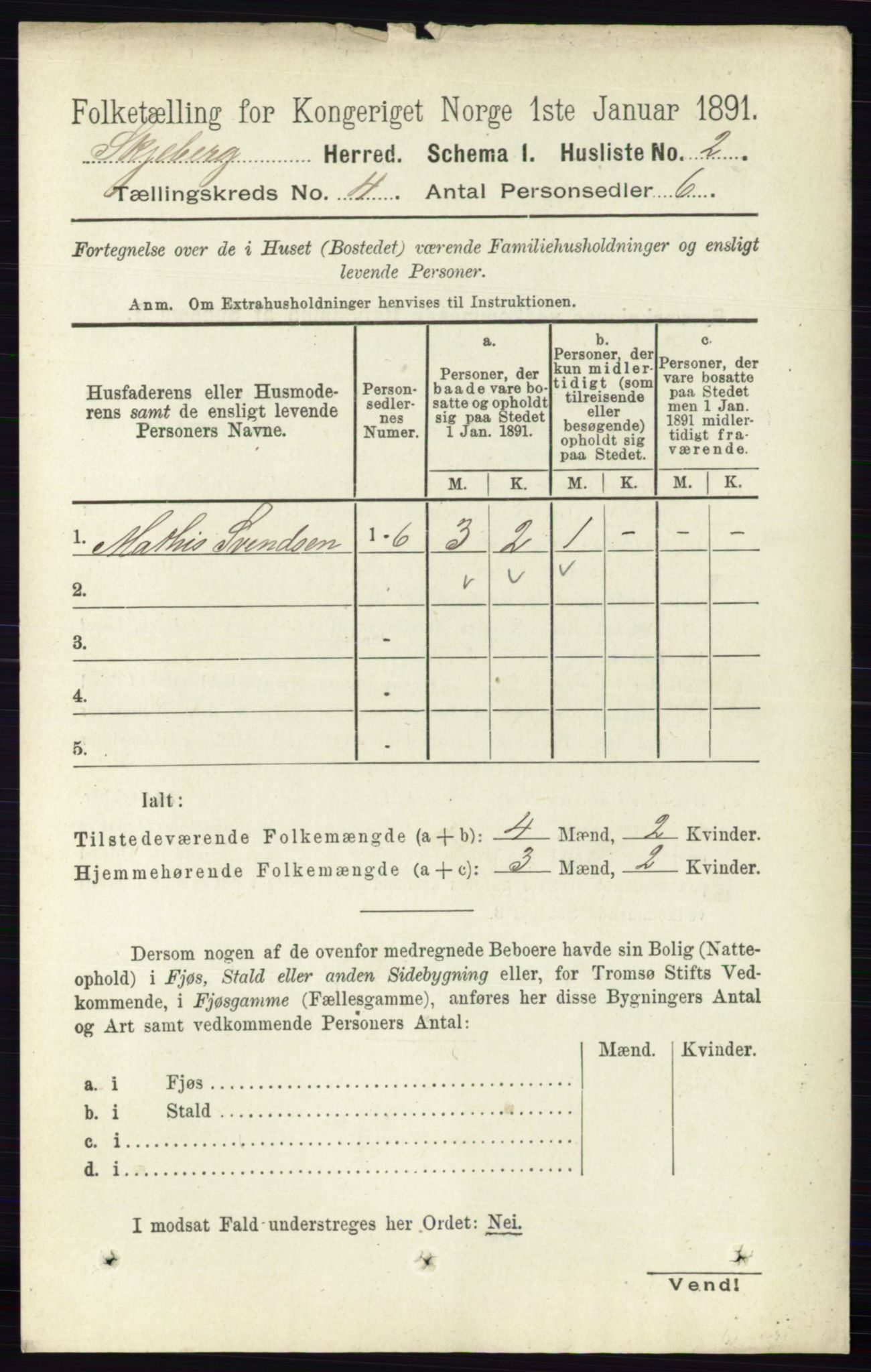 RA, 1891 census for 0115 Skjeberg, 1891, p. 1806