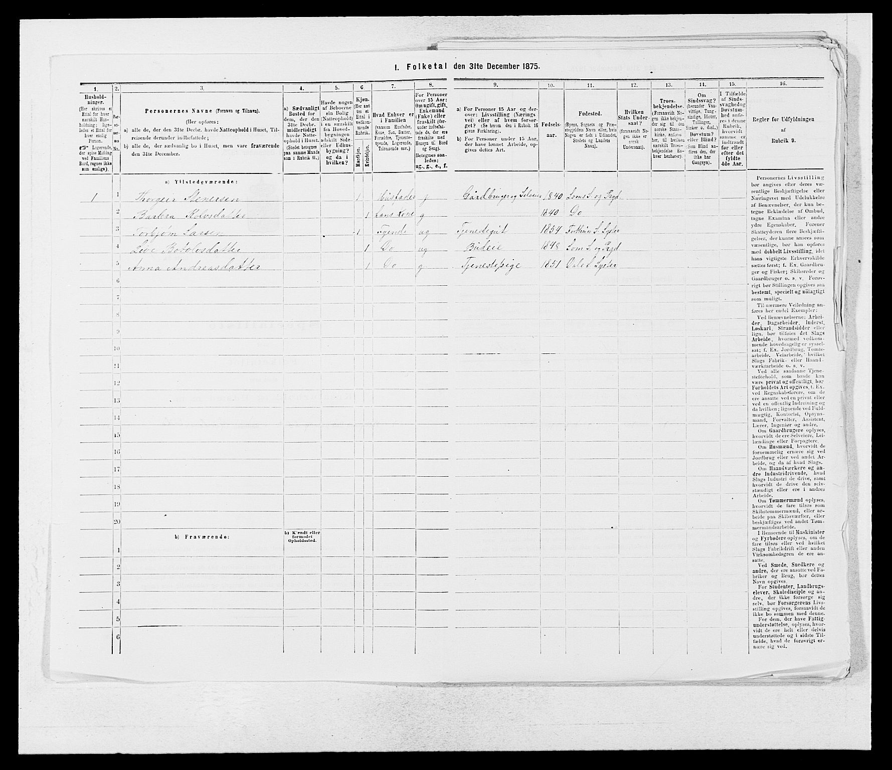 SAB, 1875 census for 1426P Luster, 1875, p. 247