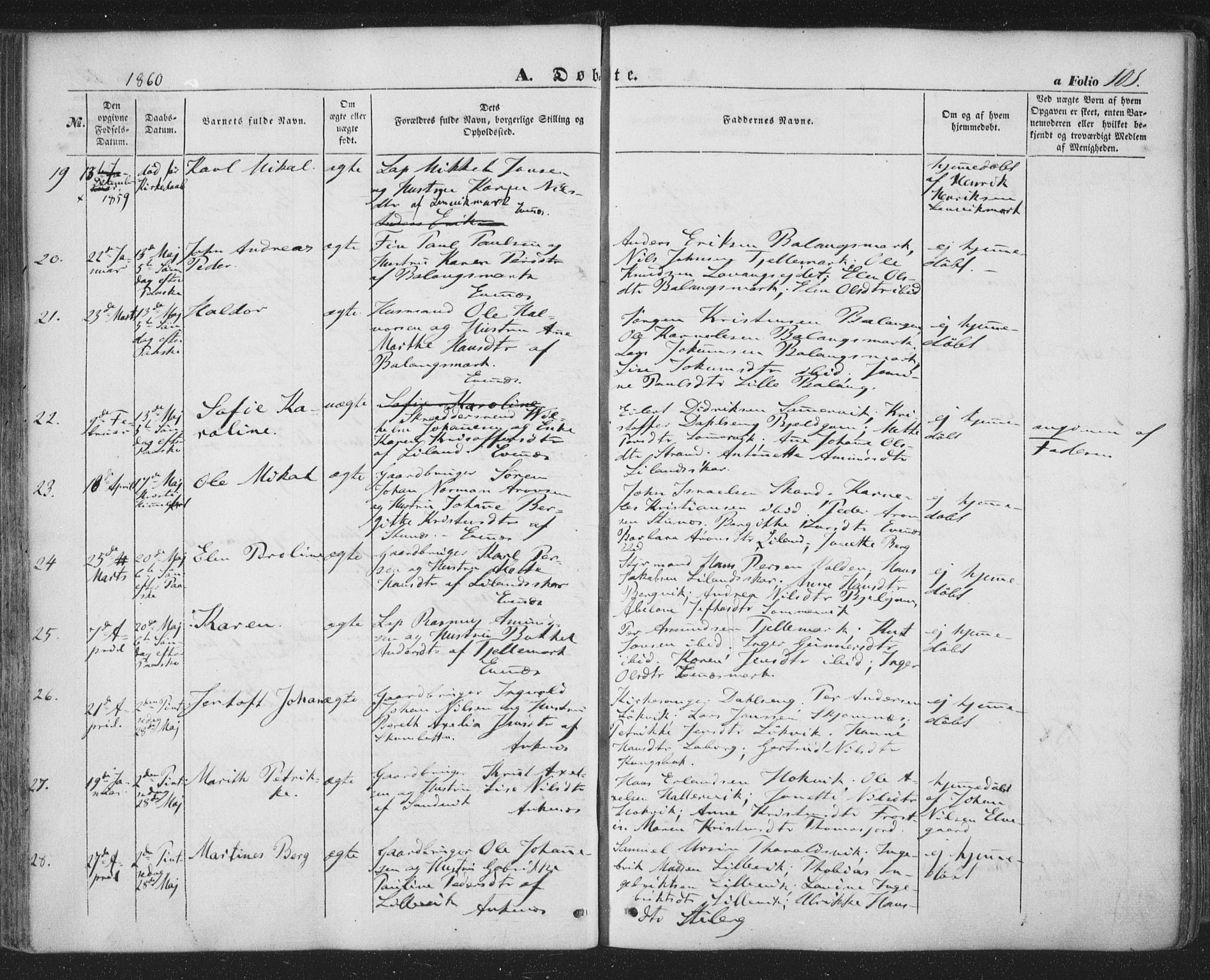 Ministerialprotokoller, klokkerbøker og fødselsregistre - Nordland, AV/SAT-A-1459/863/L0895: Parish register (official) no. 863A07, 1851-1860, p. 101