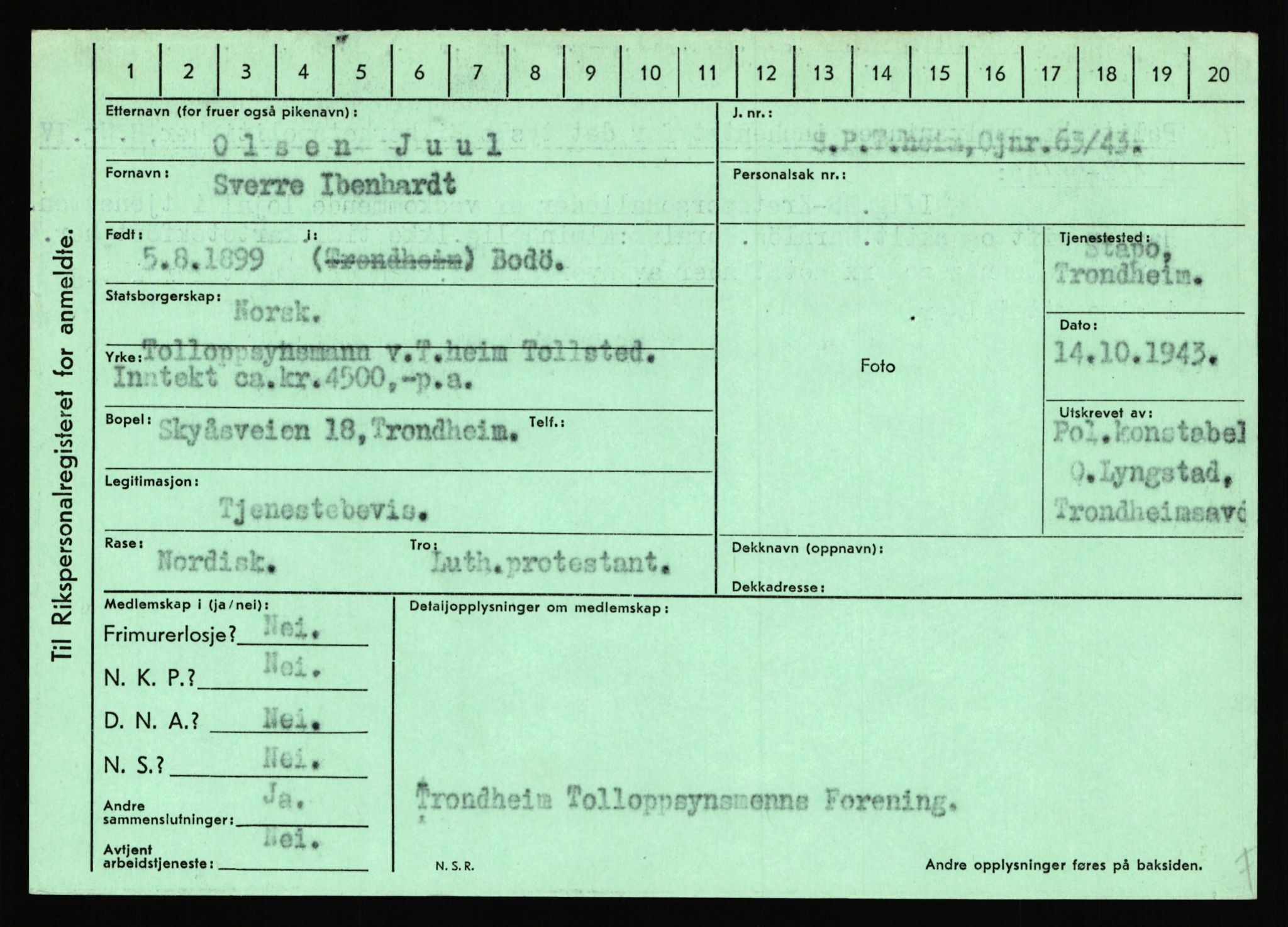 Statspolitiet - Hovedkontoret / Osloavdelingen, AV/RA-S-1329/C/Ca/L0008: Johan(nes)sen - Knoph, 1943-1945, p. 2620