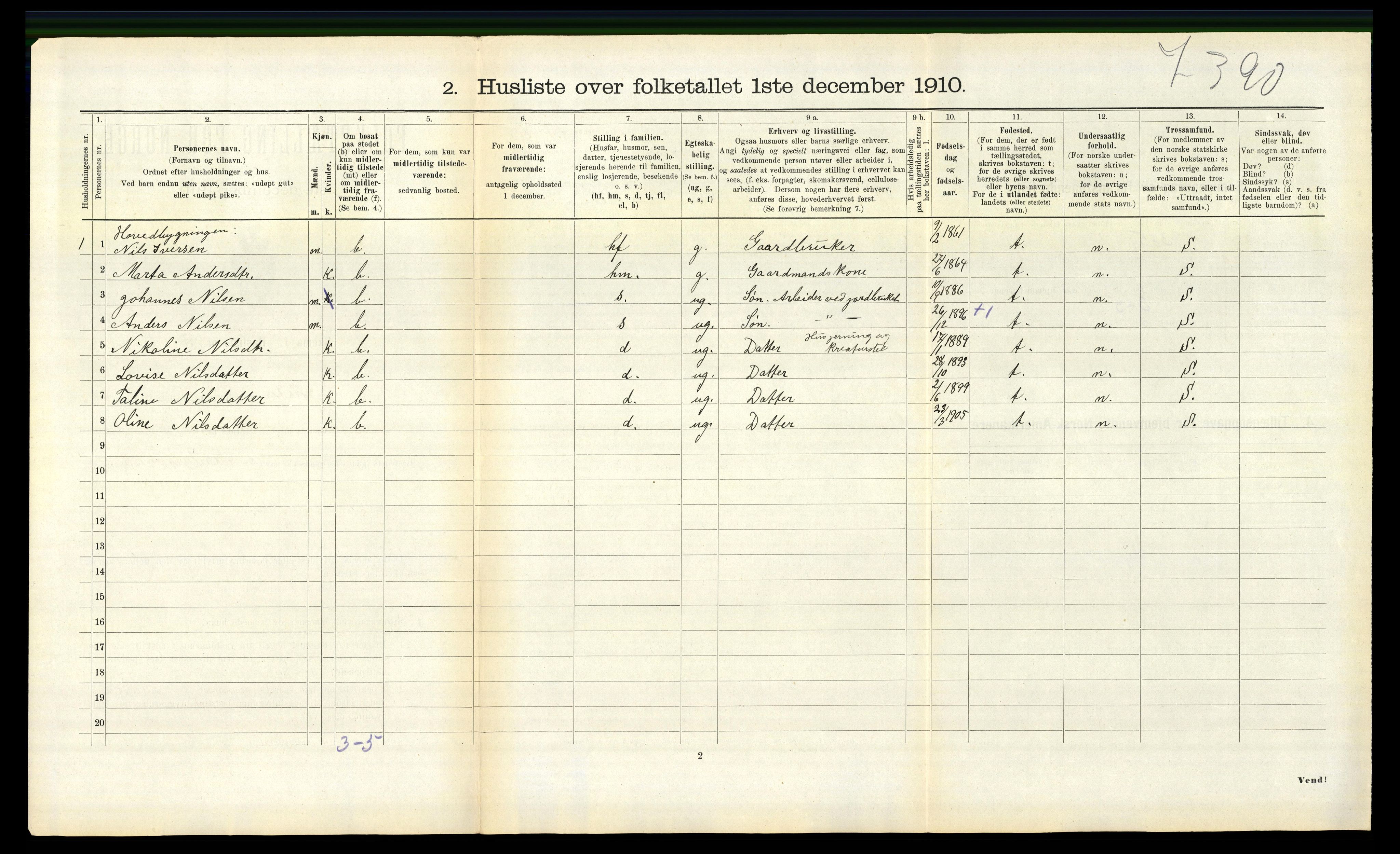 RA, 1910 census for Jølster, 1910, p. 393