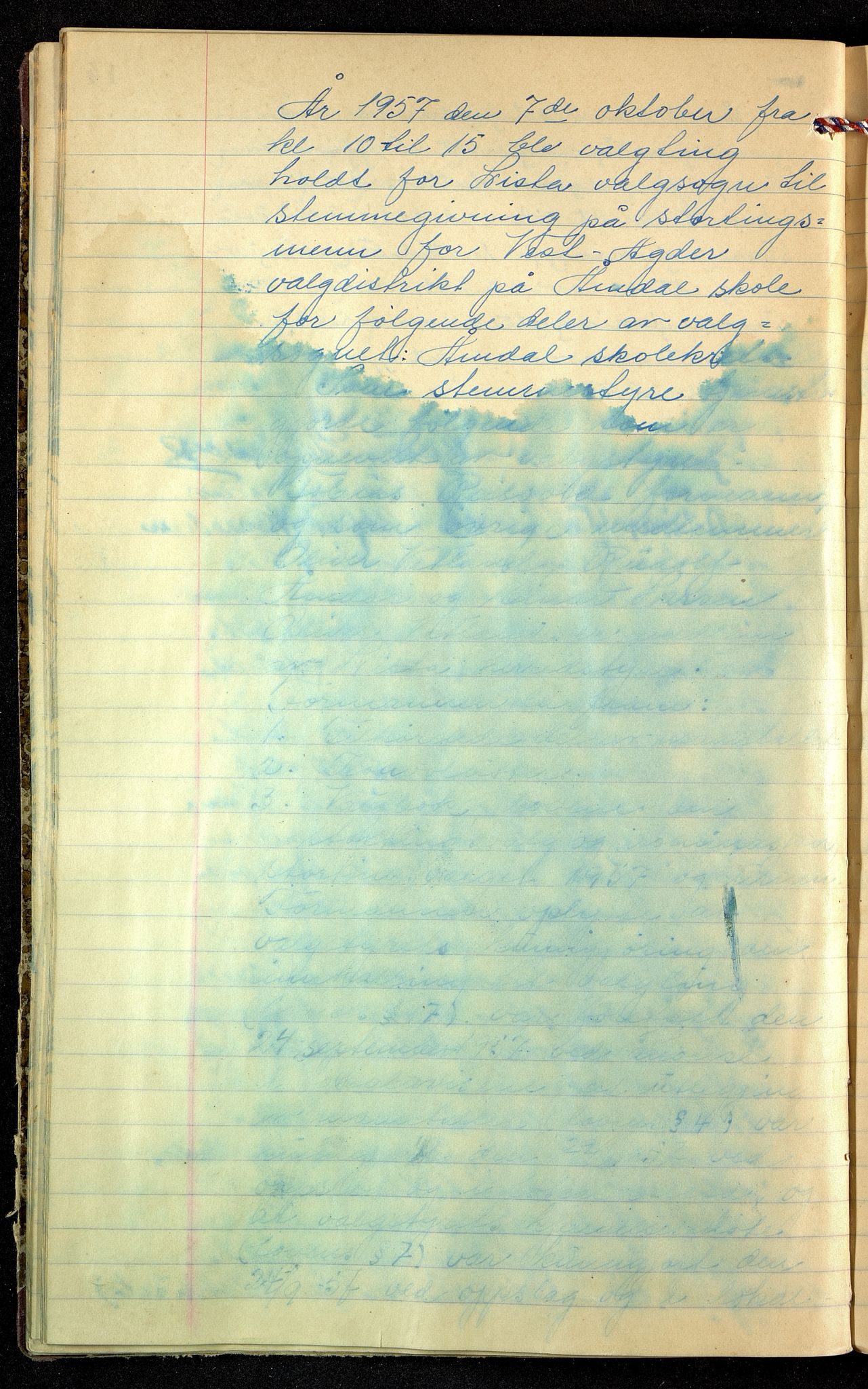 Lista kommune - Stemmestyret, ARKSOR/1003LI112/A/L0026: Møtebok Aamdal skolekrets, stortingsvalg (d), 1921-1989, p. 14b
