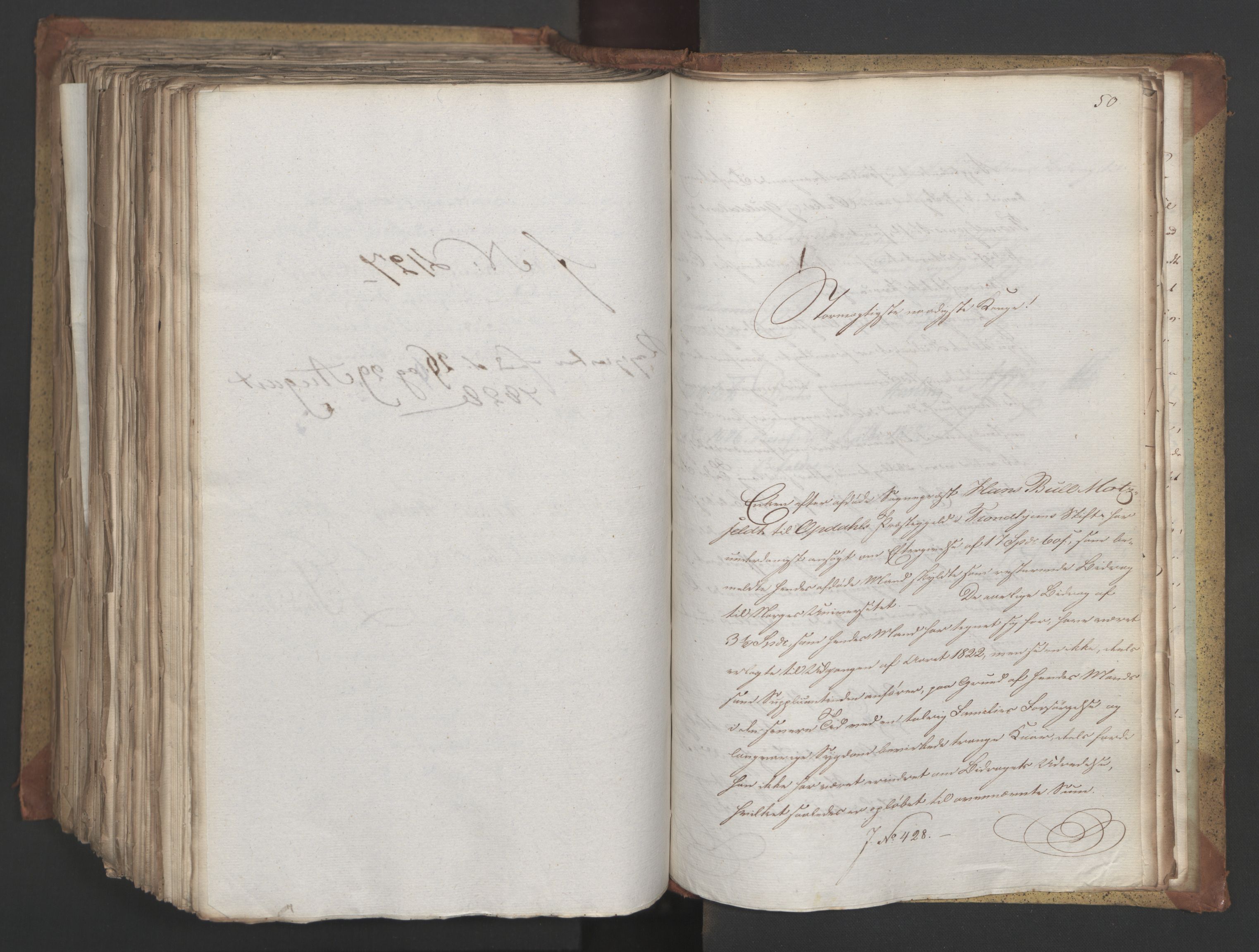 Statsrådsavdelingen i Stockholm, AV/RA-S-1003/D/Da/L0055: Regjeringsinnstillinger nr. 231-435, 1828, p. 619