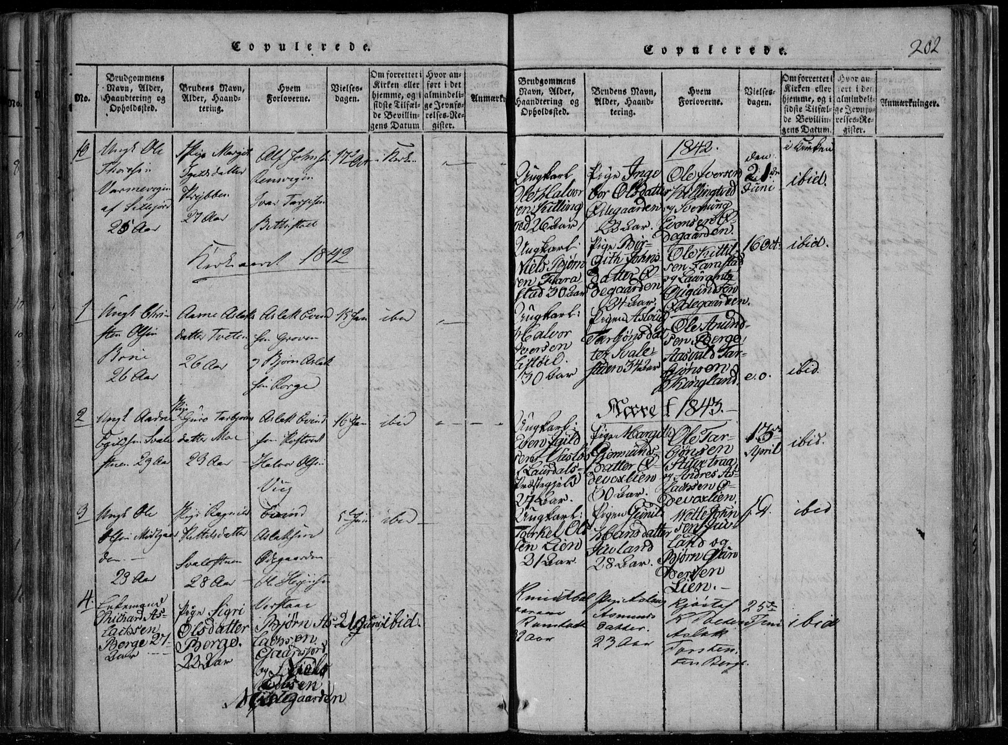 Rauland kirkebøker, AV/SAKO-A-292/F/Fa/L0001: Parish register (official) no. I 1, 1814-1859, p. 202