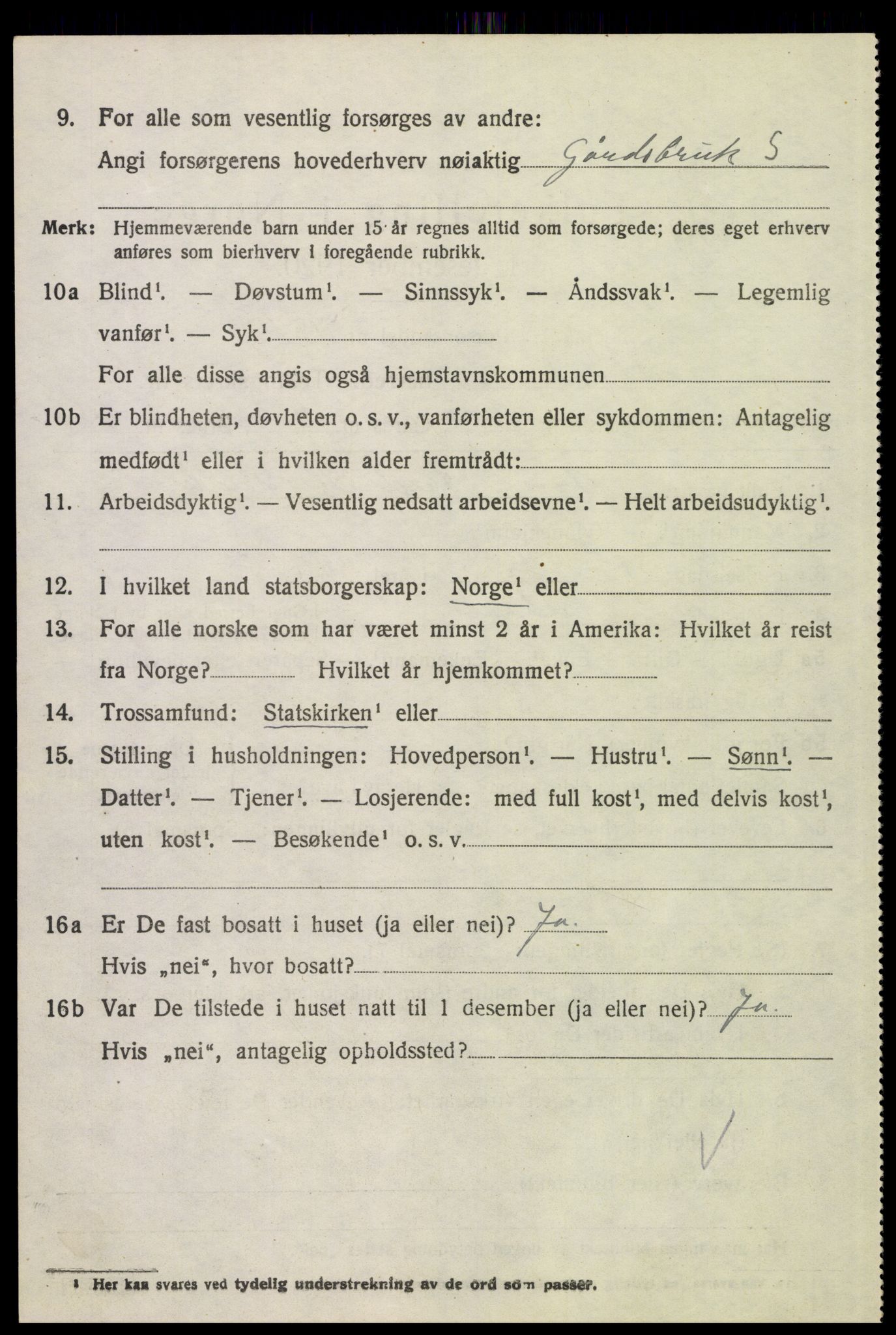 SAH, 1920 census for Alvdal, 1920, p. 1679