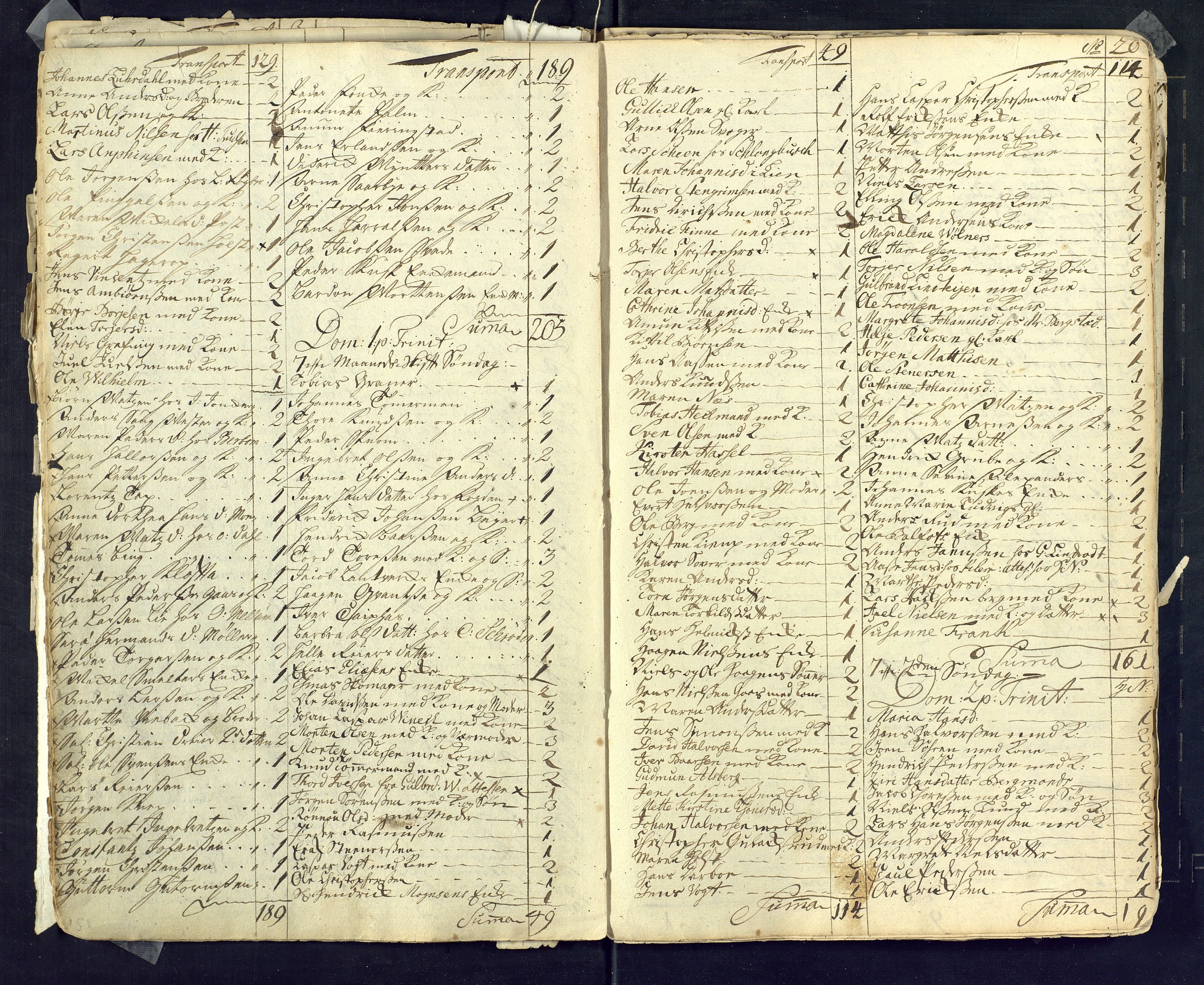 Kongsberg kirkebøker, AV/SAKO-A-22/M/Ma/L0001: Communicants register no. 1, 1731-1739, p. 20