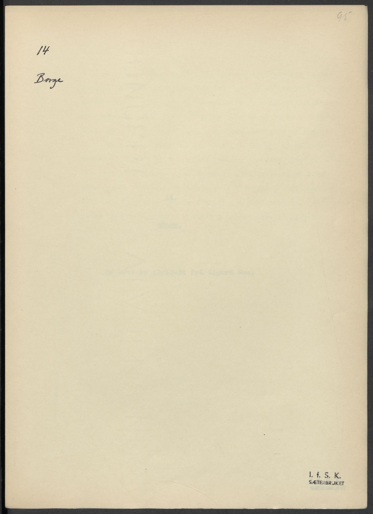 Instituttet for sammenlignende kulturforskning, RA/PA-0424/F/Fc/L0002/0001: Eske B2: / Østfold (perm I), 1932-1935, p. 95