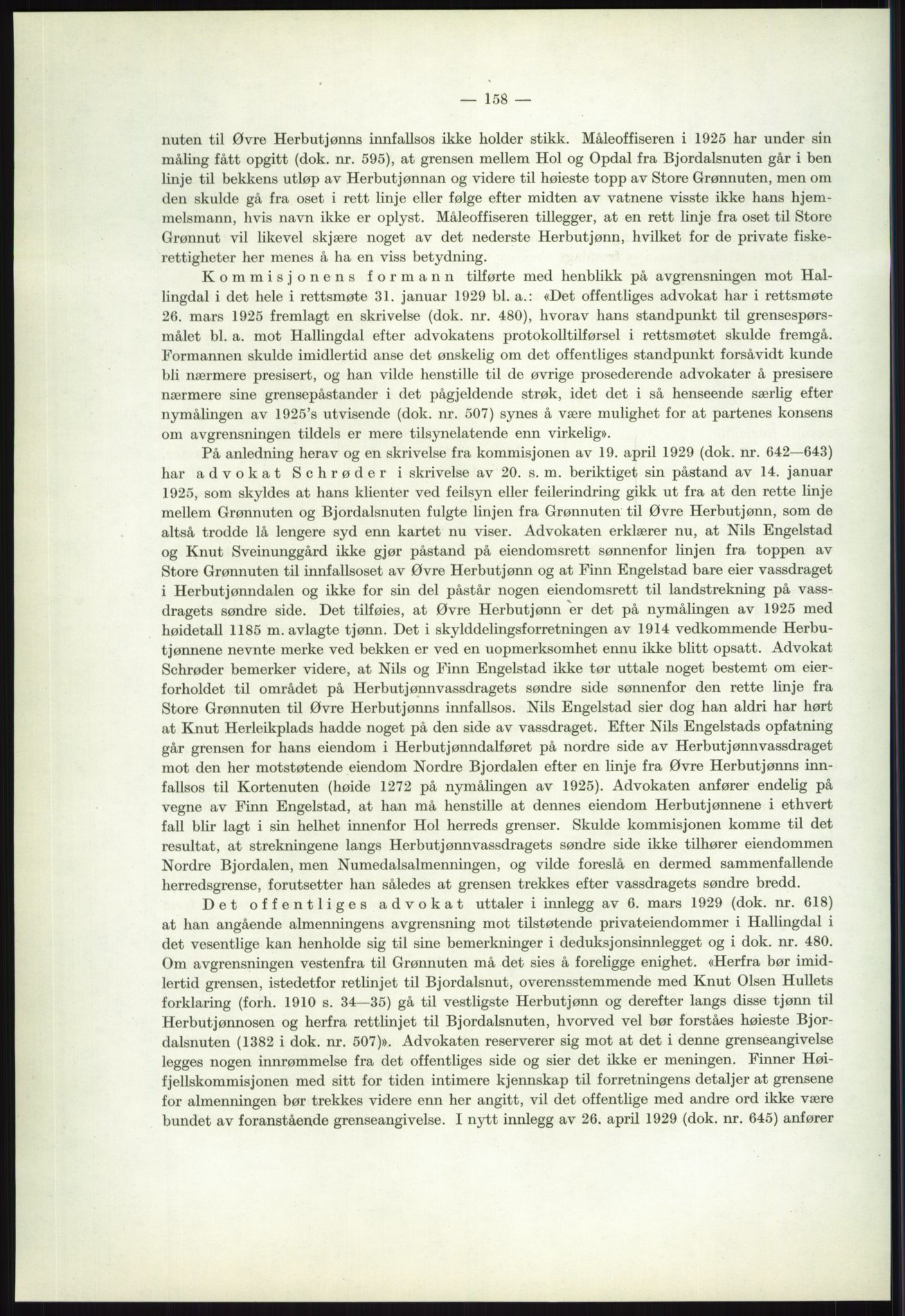 Høyfjellskommisjonen, AV/RA-S-1546/X/Xa/L0001: Nr. 1-33, 1909-1953, p. 1140