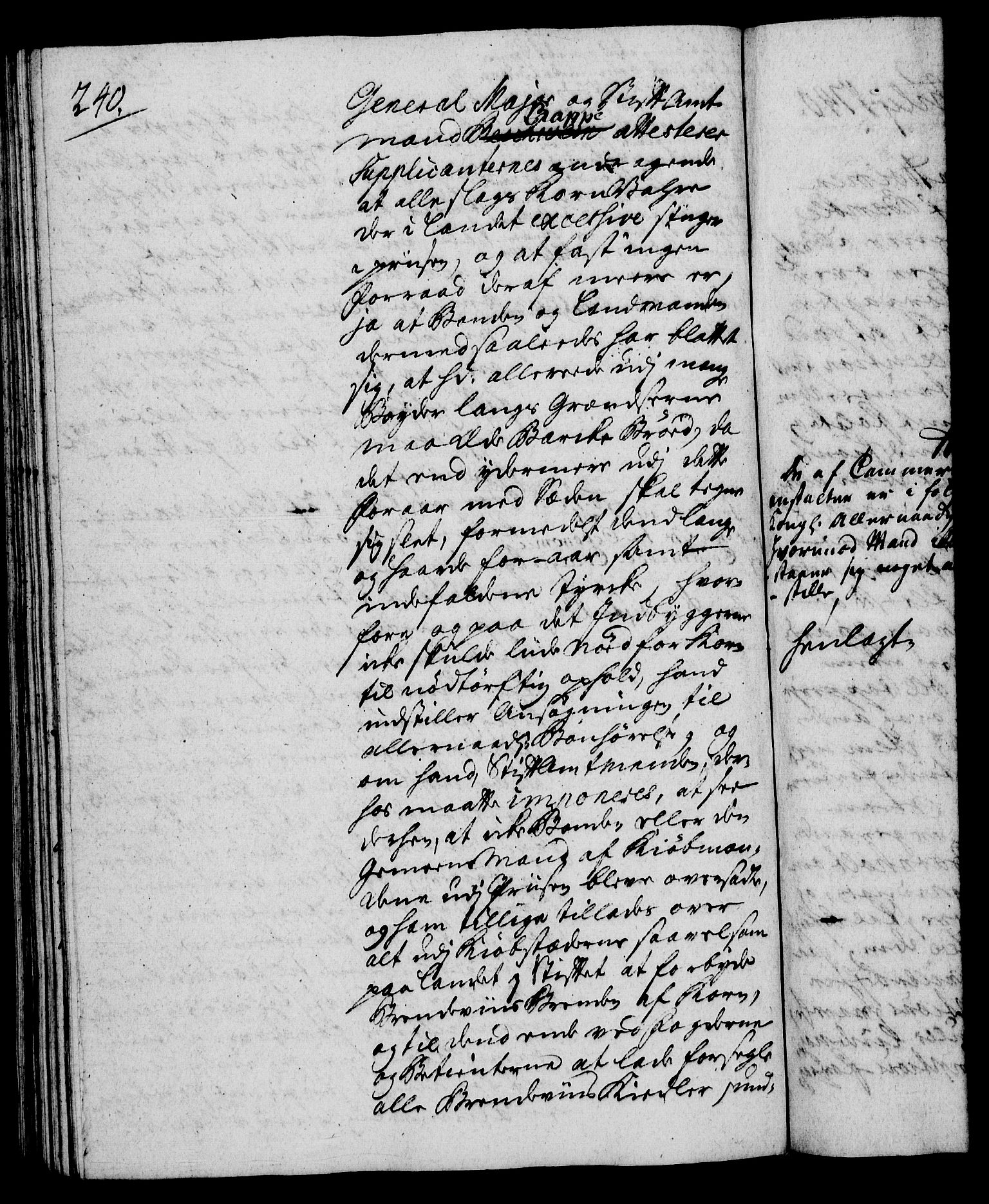 Rentekammeret, Kammerkanselliet, RA/EA-3111/G/Gh/Gha/L0022: Norsk ekstraktmemorialprotokoll (merket RK 53.67), 1739-1741, p. 240