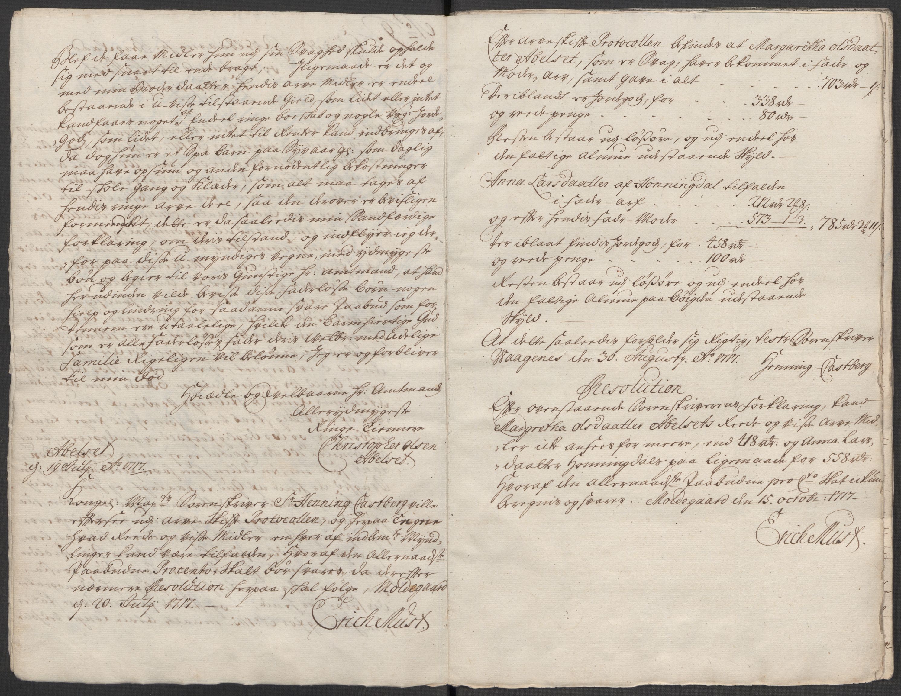Rentekammeret inntil 1814, Reviderte regnskaper, Fogderegnskap, RA/EA-4092/R54/L3569: Fogderegnskap Sunnmøre, 1717, p. 81