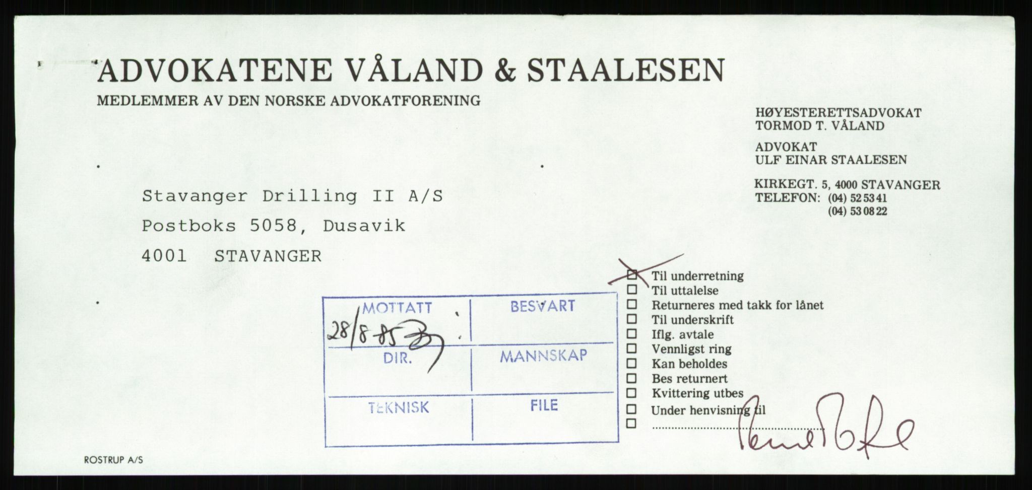 Pa 1503 - Stavanger Drilling AS, AV/SAST-A-101906/Da/L0001: Alexander L. Kielland - Begrensningssak Stavanger byrett, 1986, p. 163