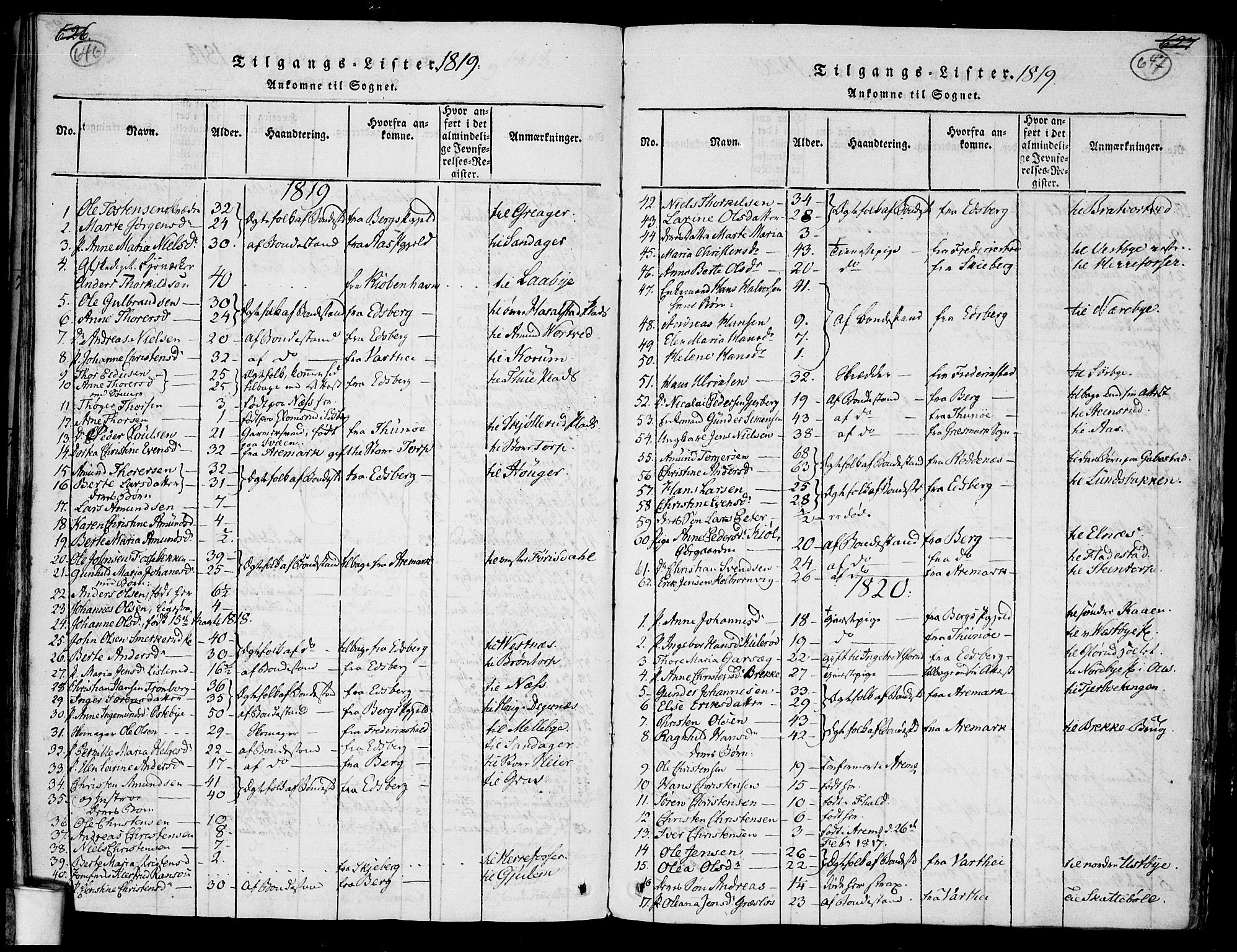 Rakkestad prestekontor Kirkebøker, SAO/A-2008/F/Fa/L0006: Parish register (official) no. I 6, 1814-1824, p. 646-647