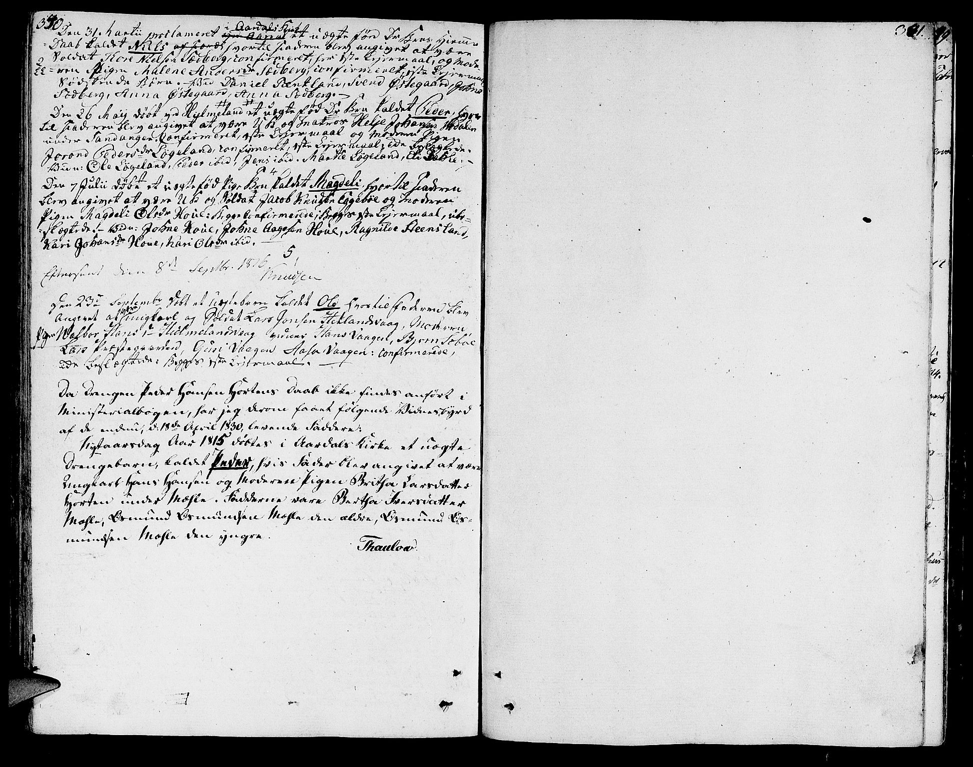Hjelmeland sokneprestkontor, AV/SAST-A-101843/01/IV/L0002: Parish register (official) no. A 2, 1799-1816, p. 340-341