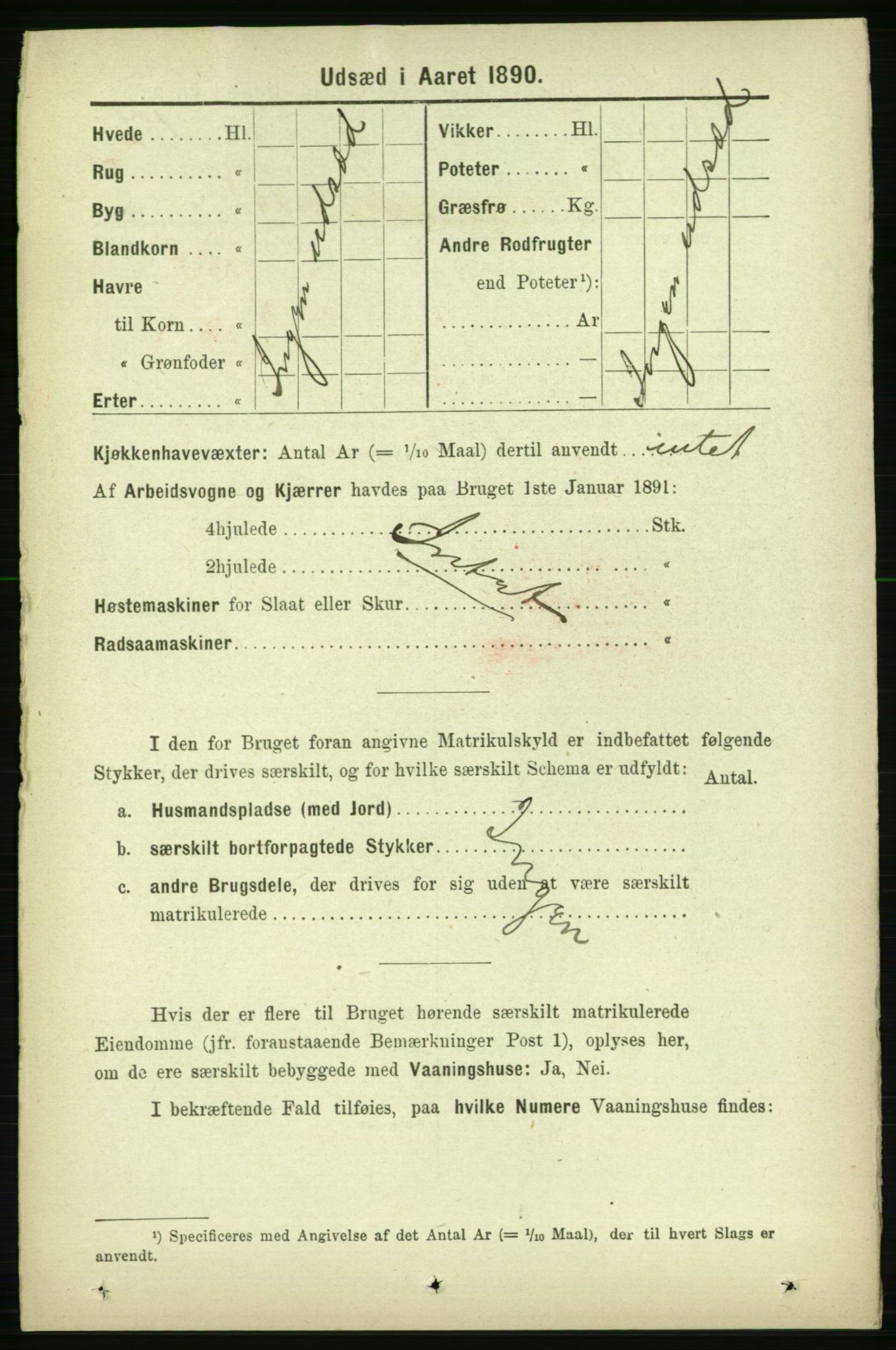 RA, 1891 census for 1727 Beitstad, 1891, p. 6714