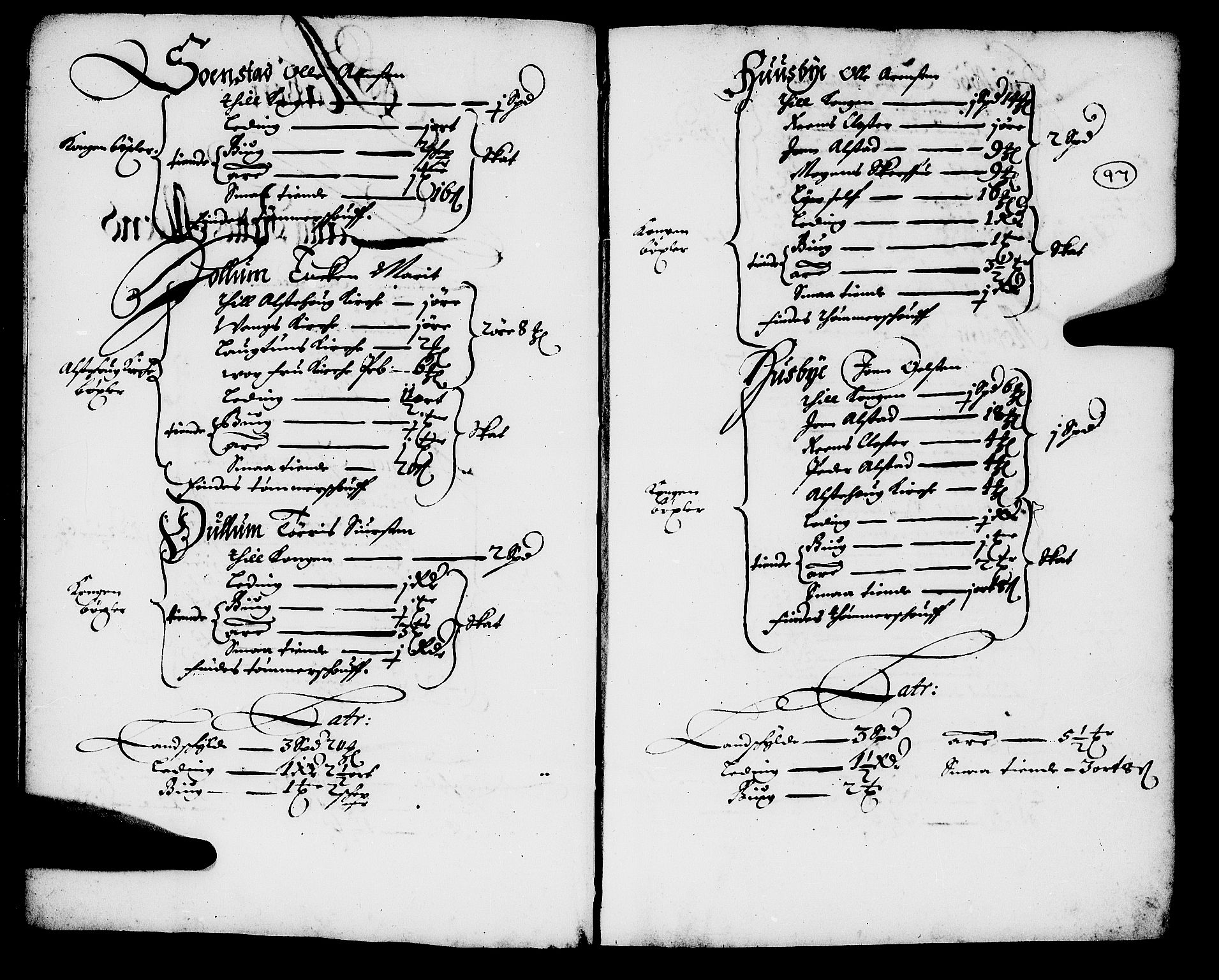 Rentekammeret inntil 1814, Realistisk ordnet avdeling, AV/RA-EA-4070/N/Nb/Nba/L0054: Stjørdal len, 1669, p. 96b-97a