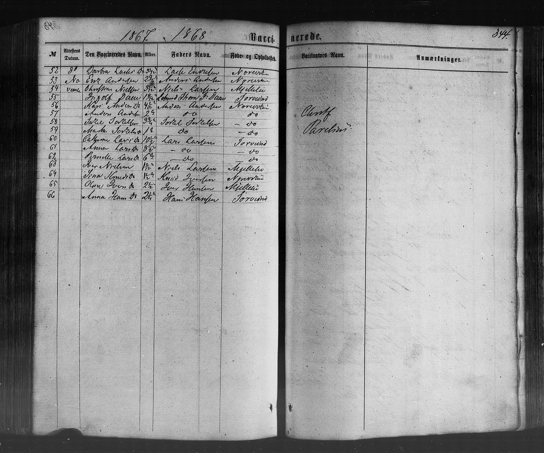 Lavik sokneprestembete, AV/SAB-A-80901: Parish register (official) no. A 4, 1864-1881, p. 344