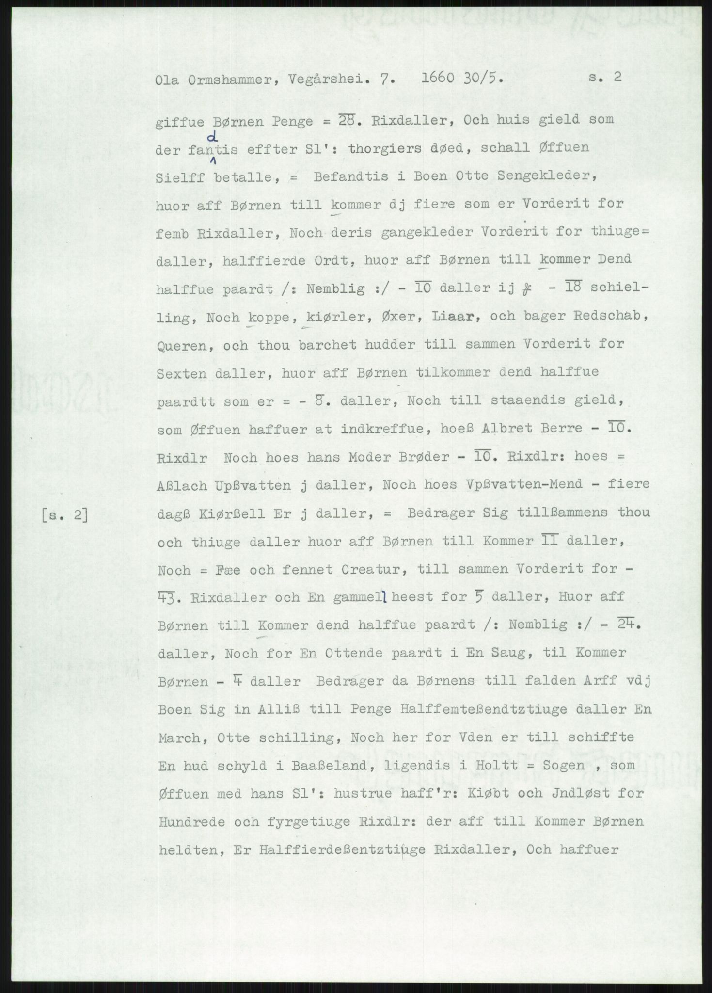 Samlinger til kildeutgivelse, Diplomavskriftsamlingen, AV/RA-EA-4053/H/Ha, p. 3658