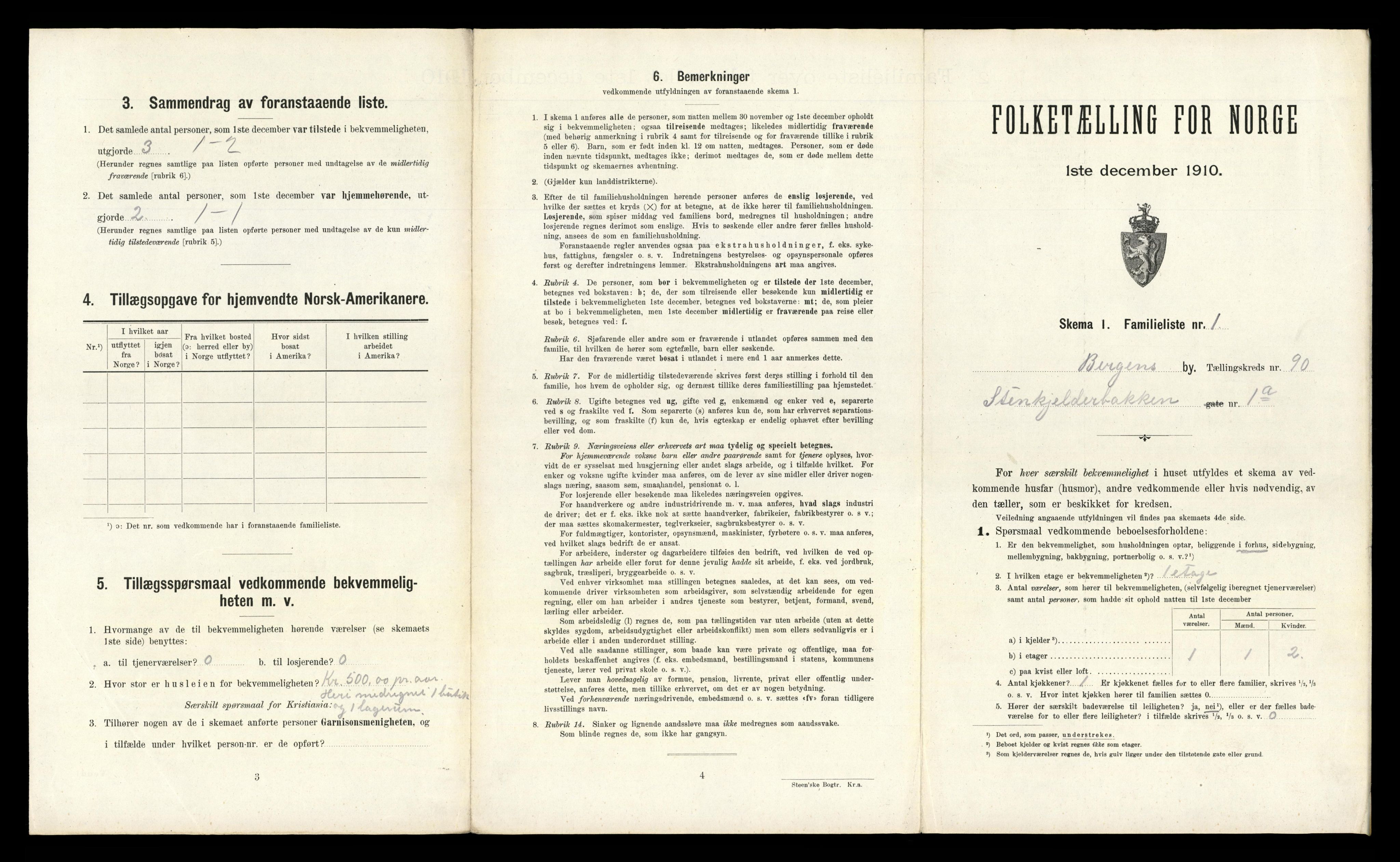 RA, 1910 census for Bergen, 1910, p. 31579