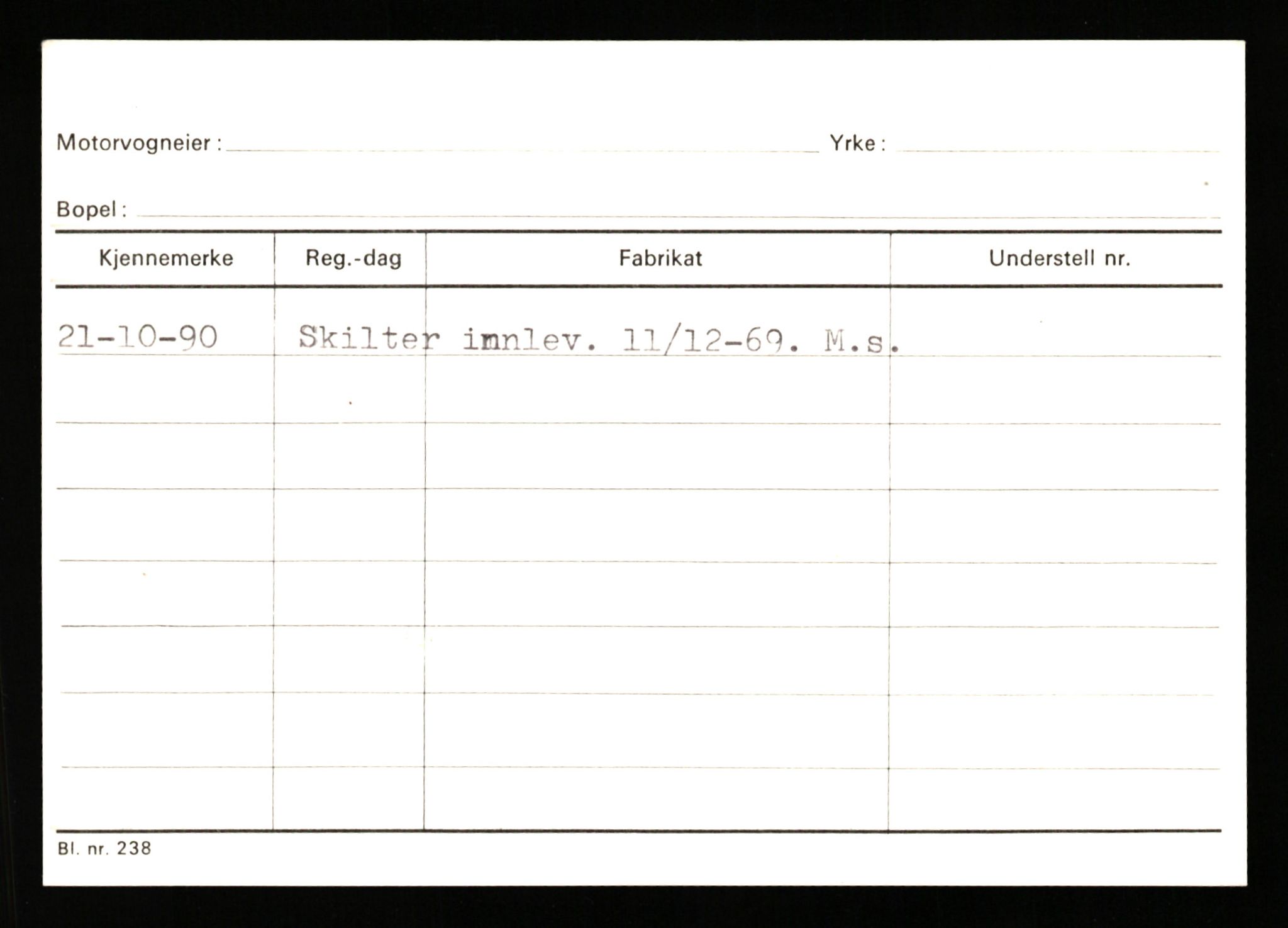 Stavanger trafikkstasjon, AV/SAST-A-101942/0/G/L0010: Registreringsnummer: 130000 - 239953, 1930-1971, p. 2437