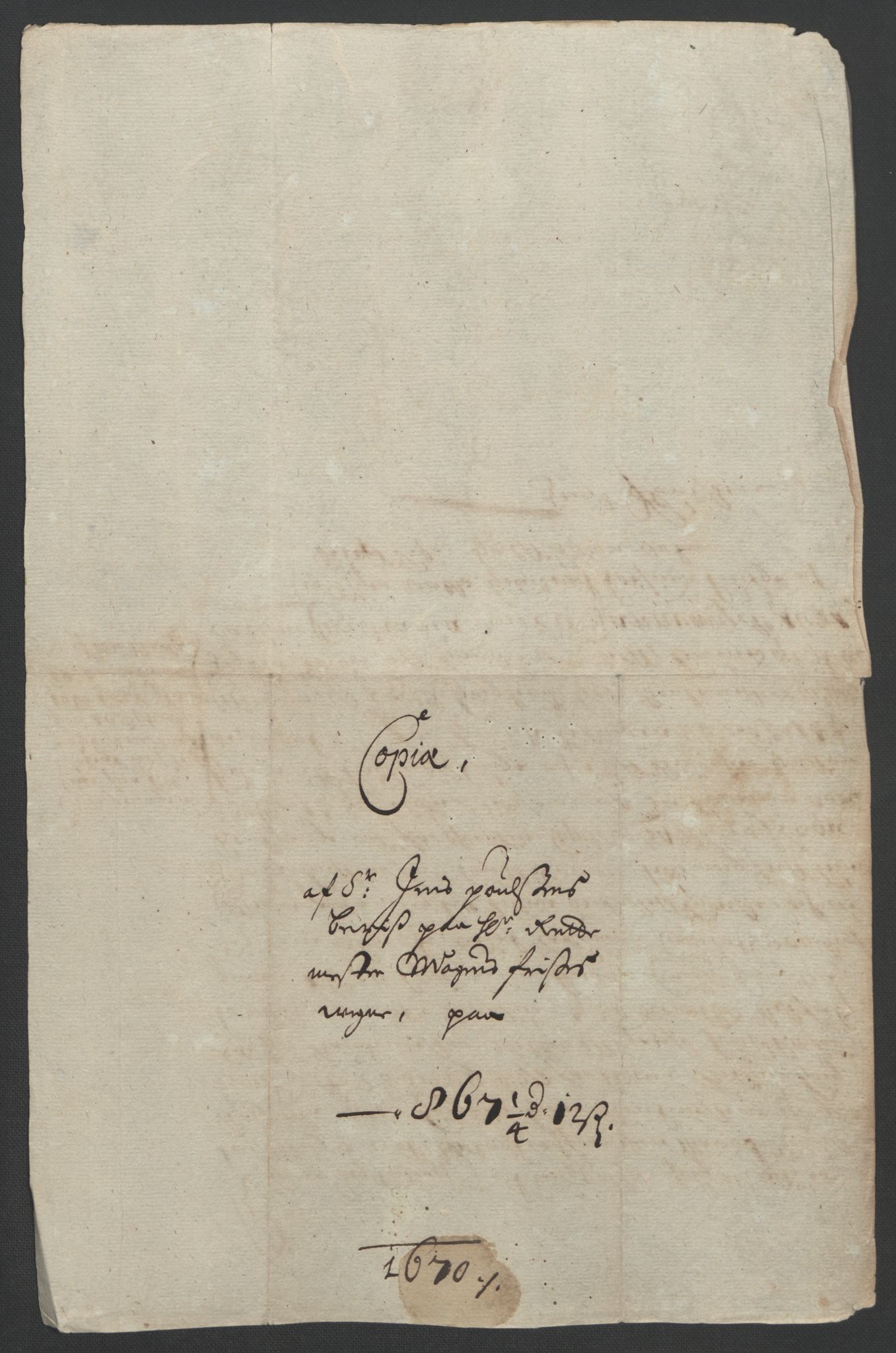 Rentekammeret inntil 1814, Reviderte regnskaper, Fogderegnskap, AV/RA-EA-4092/R32/L1842: Fogderegnskap Jarlsberg grevskap, 1664-1673, p. 160