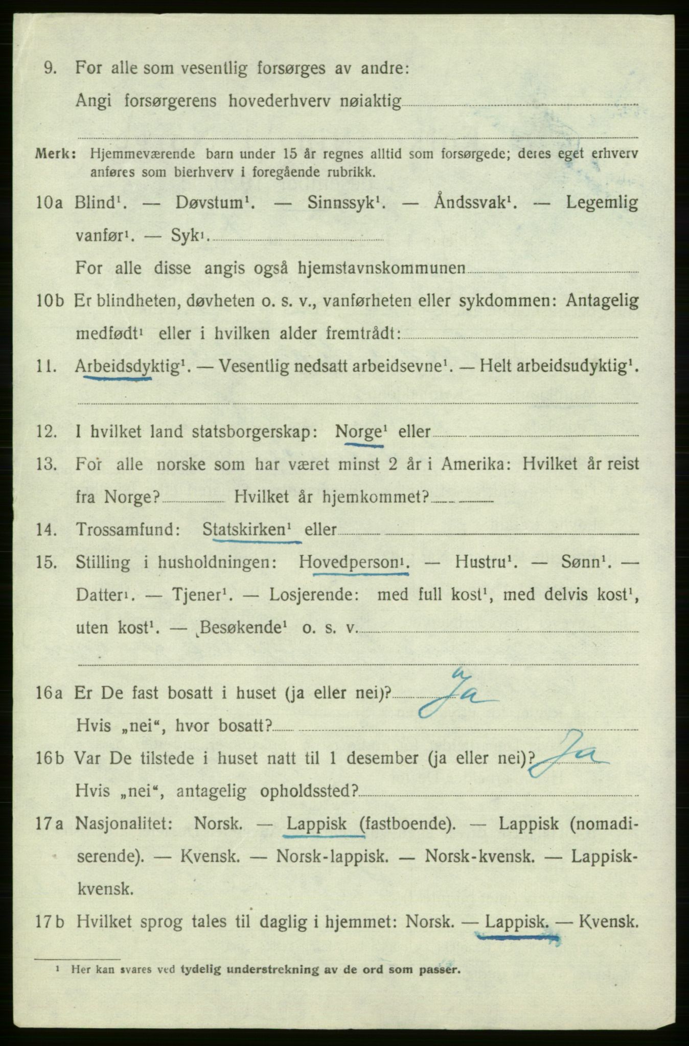 SATØ, 1920 census for , 1920, p. 1983