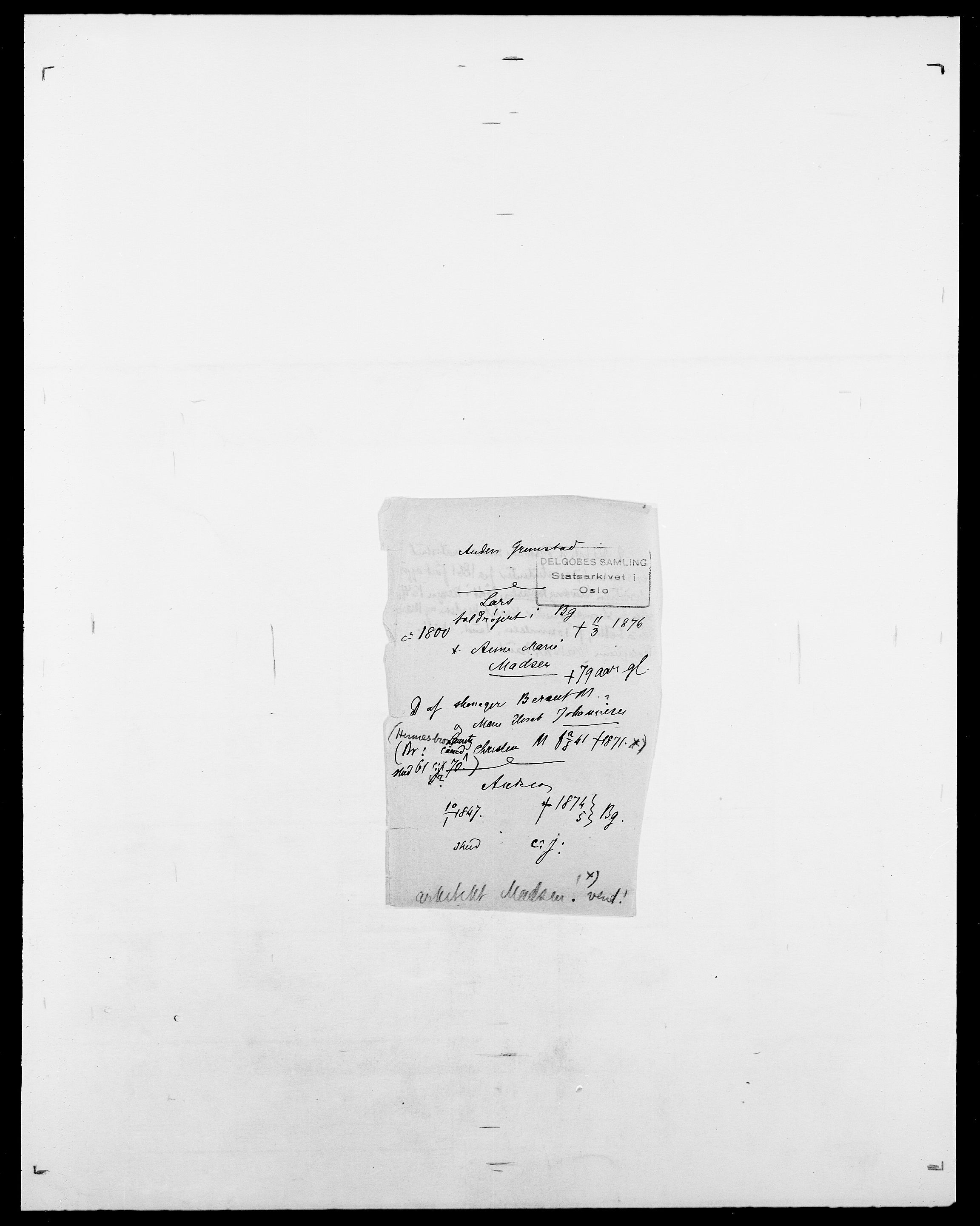 Delgobe, Charles Antoine - samling, SAO/PAO-0038/D/Da/L0014: Giebdhausen - Grip, p. 697