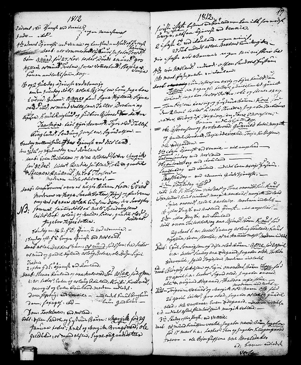 Vinje kirkebøker, SAKO/A-312/F/Fa/L0002: Parish register (official) no. I 2, 1767-1814, p. 17