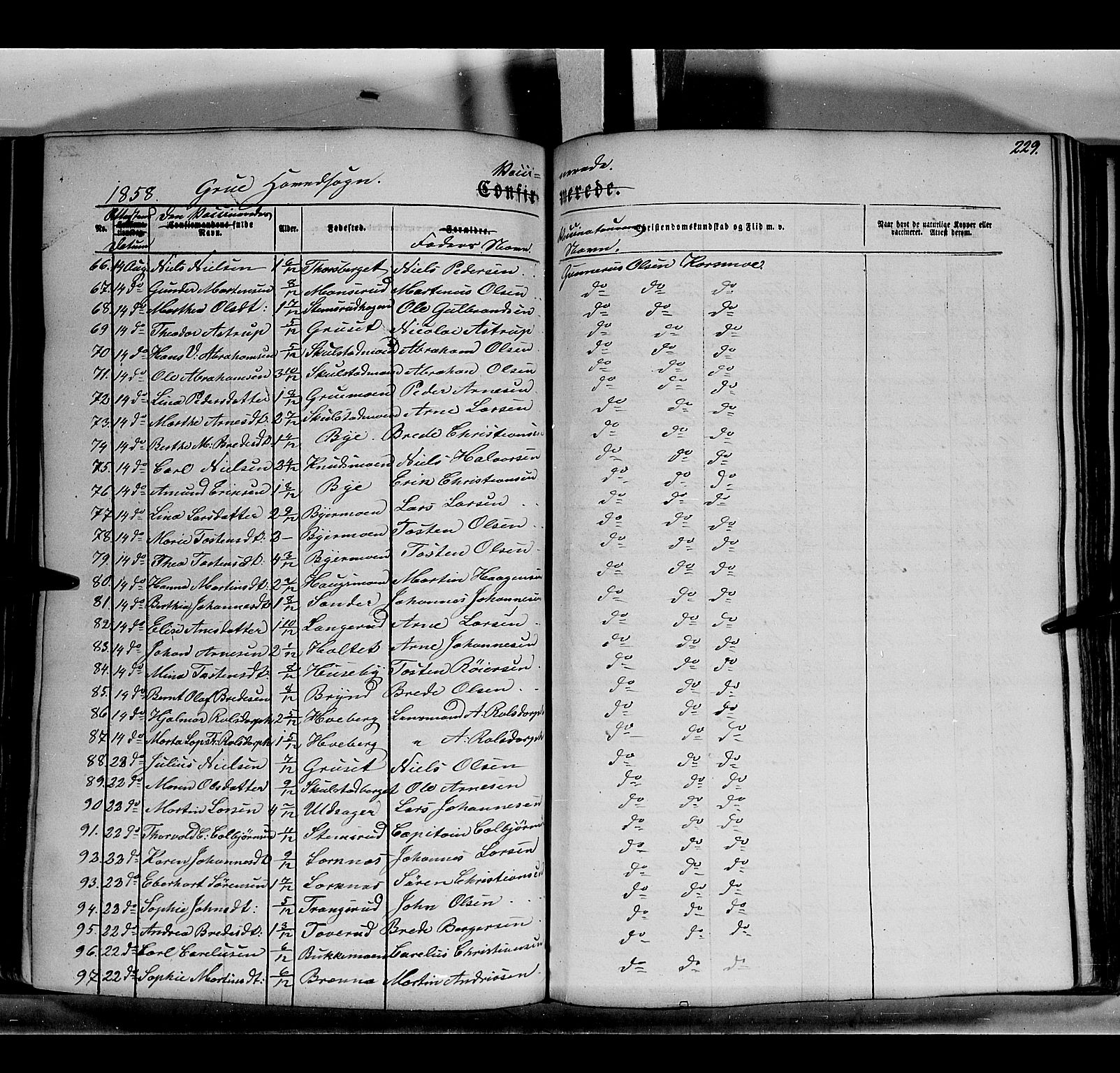 Grue prestekontor, AV/SAH-PREST-036/H/Ha/Haa/L0008: Parish register (official) no. 8, 1847-1858, p. 229