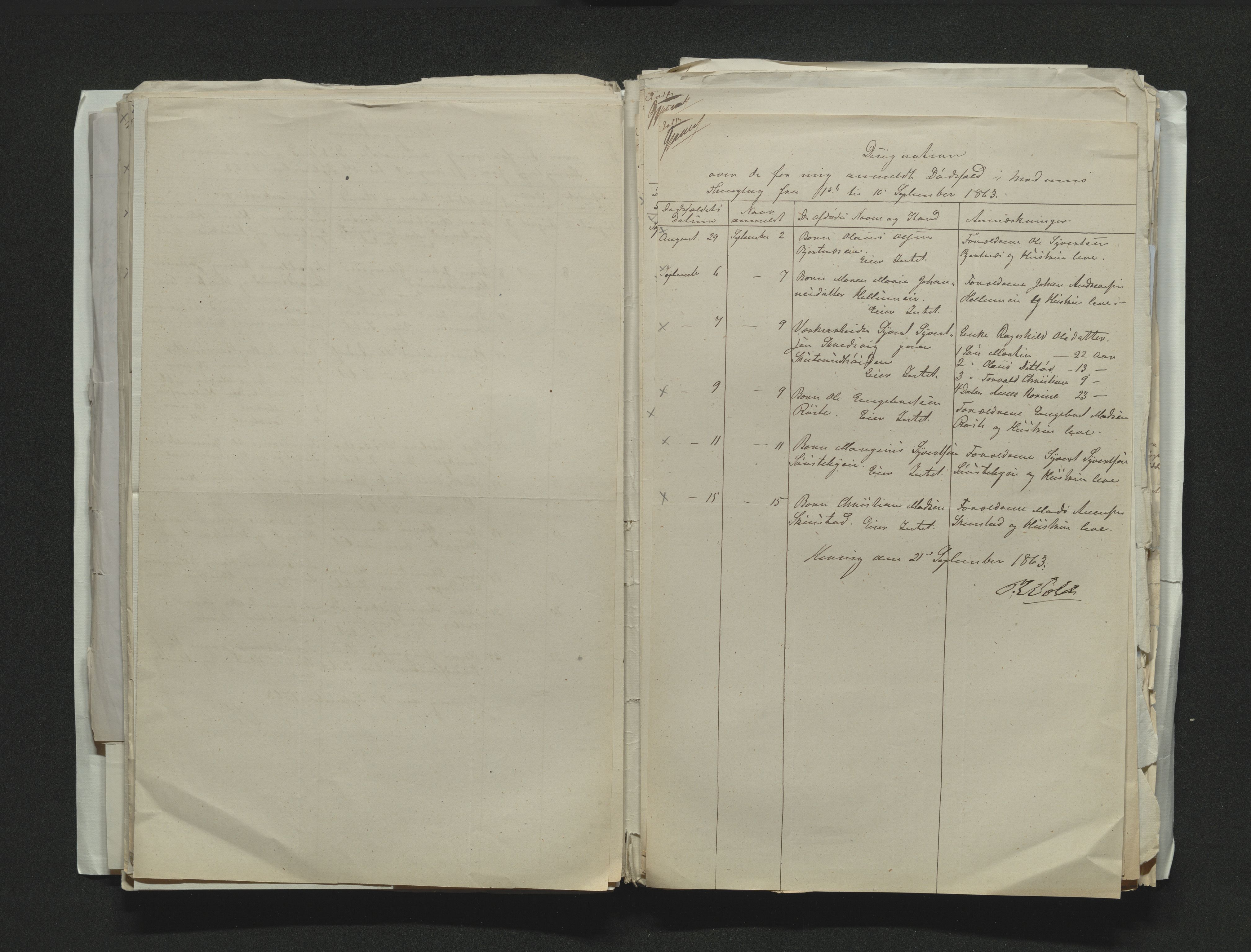 Eiker, Modum og Sigdal sorenskriveri, AV/SAKO-A-123/H/Ha/Hab/L0011: Dødsfallsmeldinger, 1862-1865, p. 254