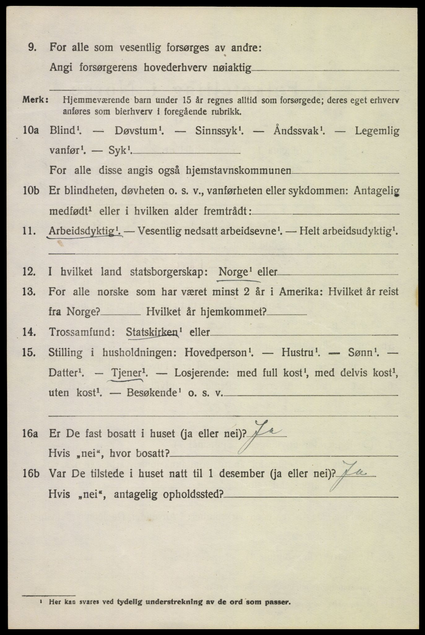 SAH, 1920 census for Sør-Fron, 1920, p. 6010