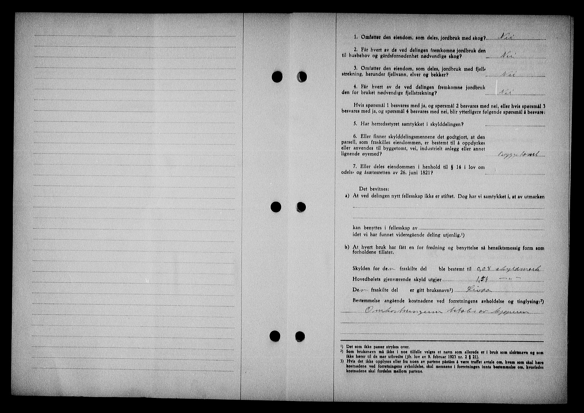 Mandal sorenskriveri, SAK/1221-0005/001/G/Gb/Gba/L0078: Mortgage book no. A-15, 1947-1947, Diary no: : 618/1947