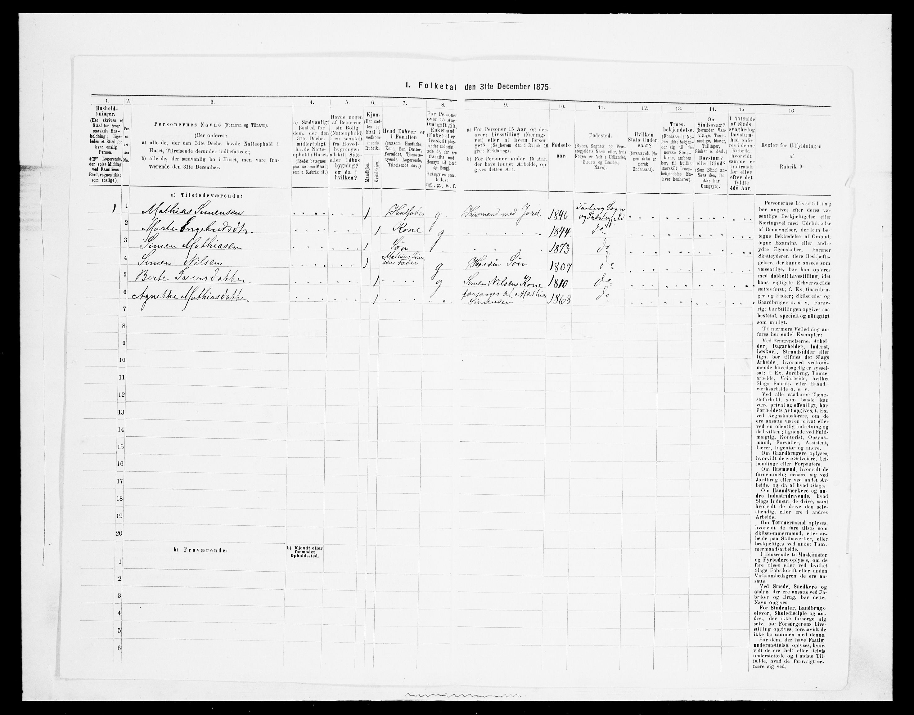 SAH, 1875 census for 0524L Fåberg/Fåberg og Lillehammer, 1875, p. 847