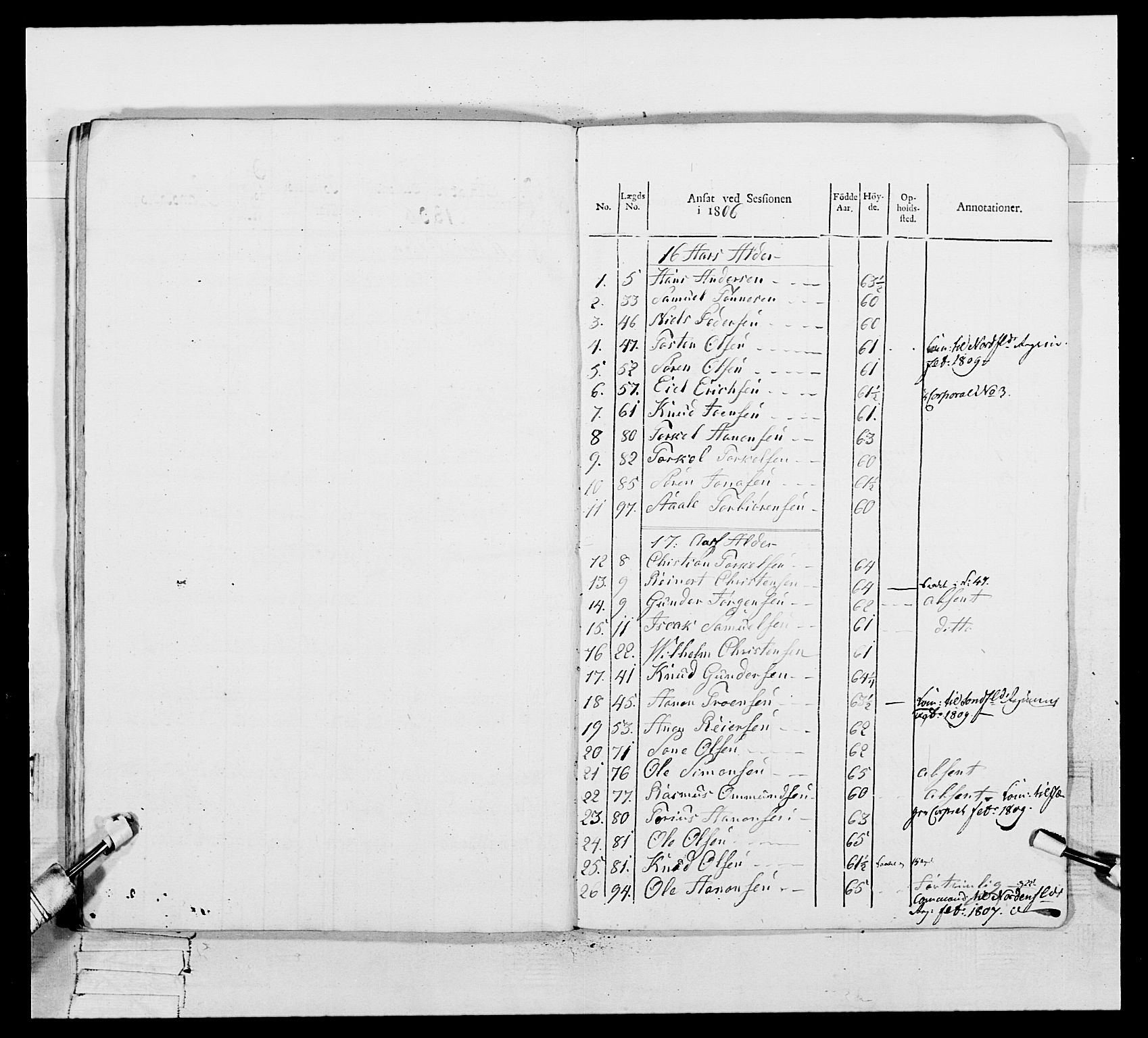Generalitets- og kommissariatskollegiet, Det kongelige norske kommissariatskollegium, AV/RA-EA-5420/E/Eh/L0109: Vesterlenske nasjonale infanteriregiment, 1806, p. 356