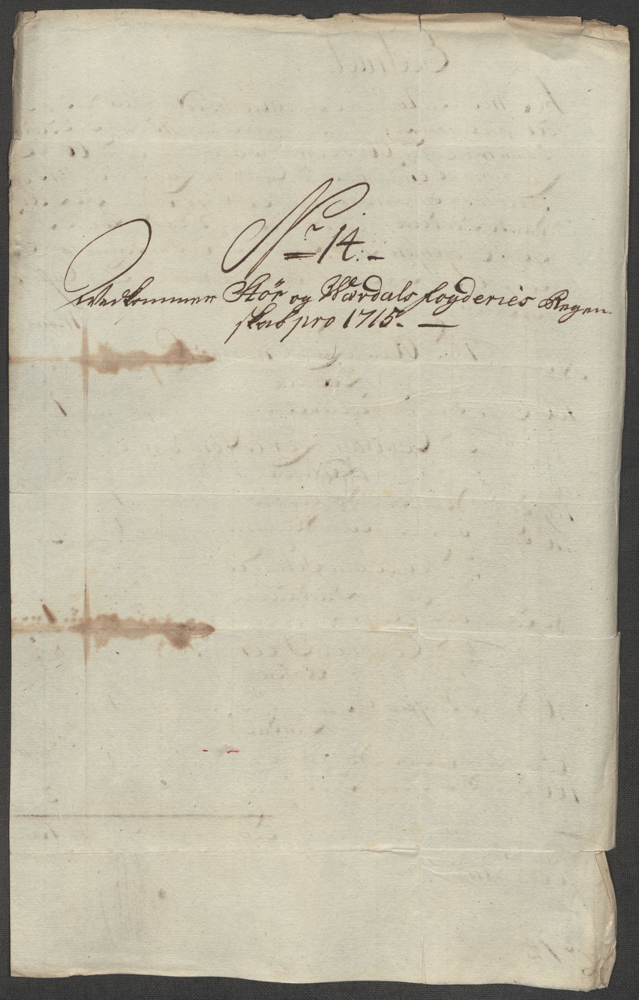 Rentekammeret inntil 1814, Reviderte regnskaper, Fogderegnskap, RA/EA-4092/R62/L4205: Fogderegnskap Stjørdal og Verdal, 1715, p. 175