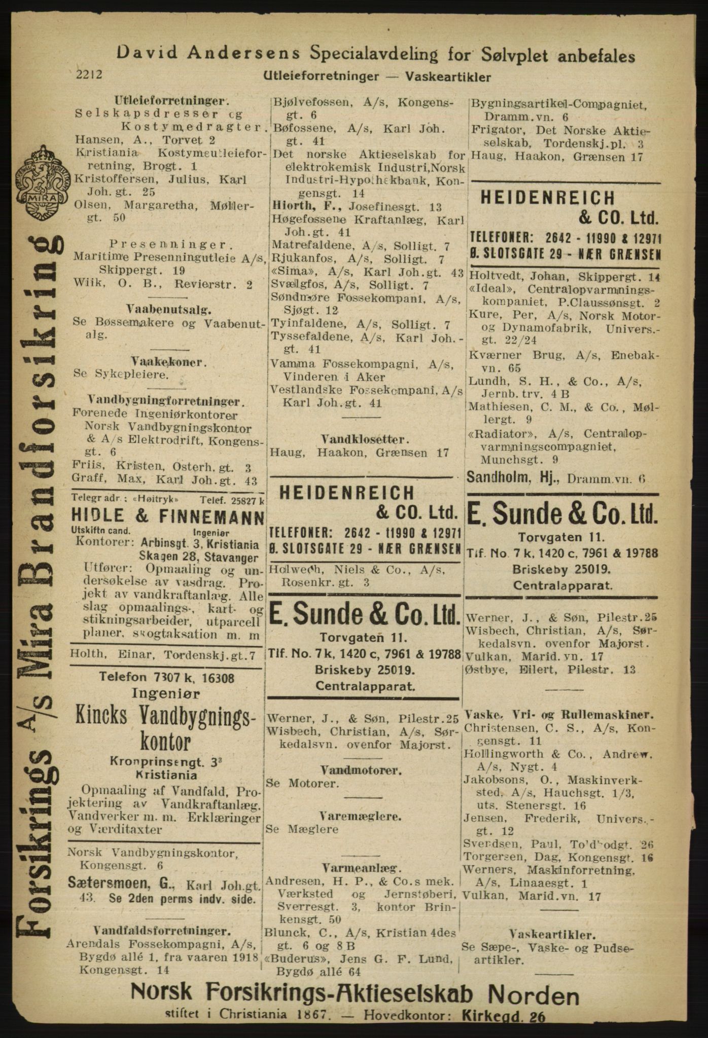 Kristiania/Oslo adressebok, PUBL/-, 1918, p. 2365