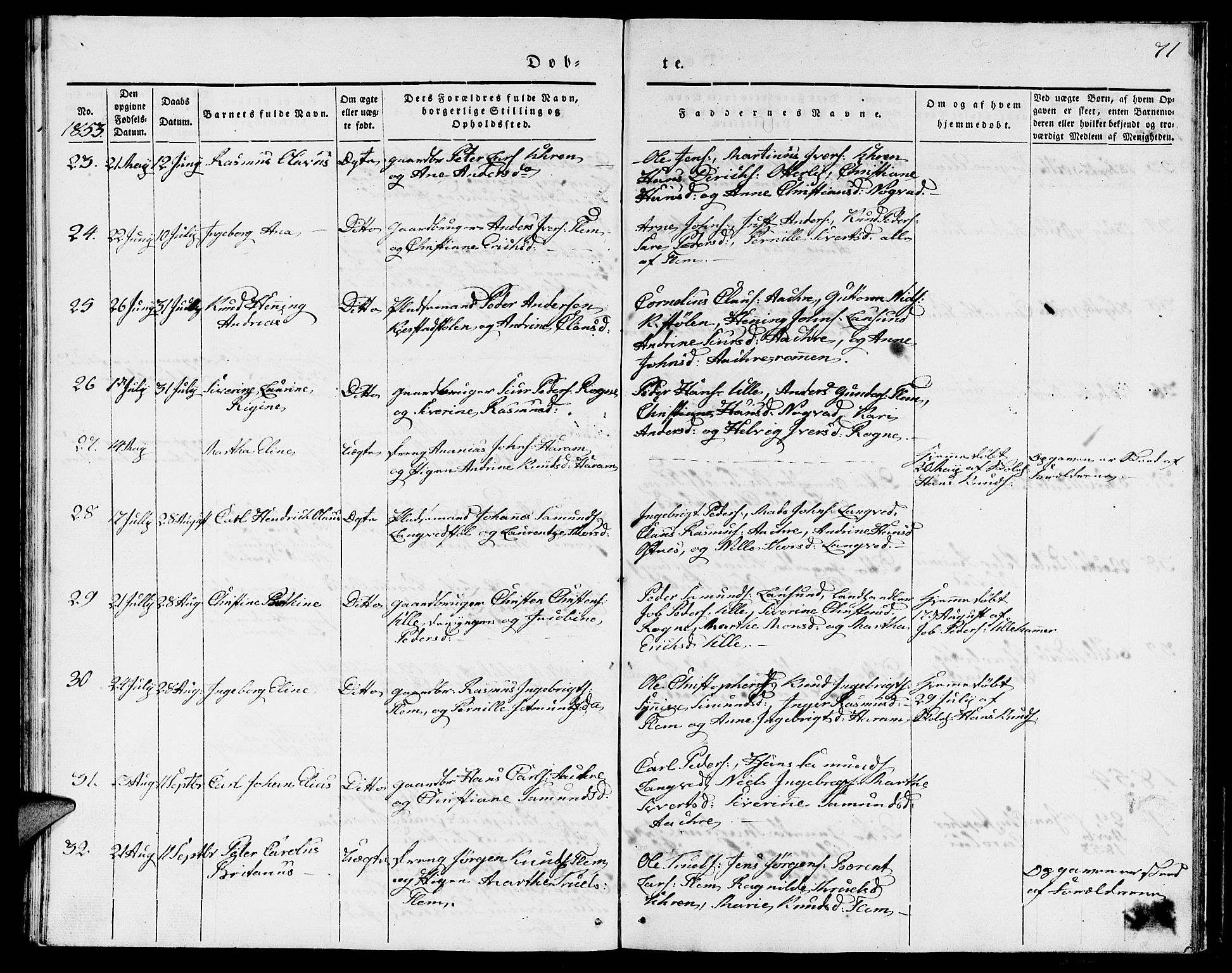 Ministerialprotokoller, klokkerbøker og fødselsregistre - Møre og Romsdal, AV/SAT-A-1454/536/L0507: Parish register (copy) no. 536C02, 1839-1859, p. 71