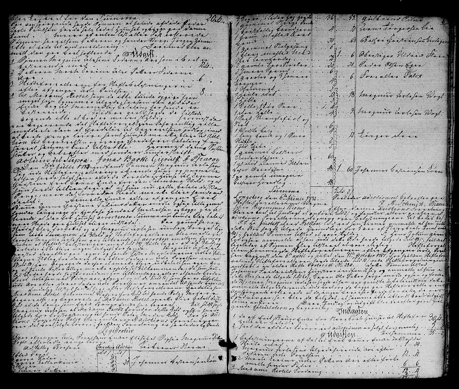 Kongsberg byfogd, AV/SAKO-A-84/H/Hb/L0011: Skifteprotokoll, 1782-1789, p. 5b-6a