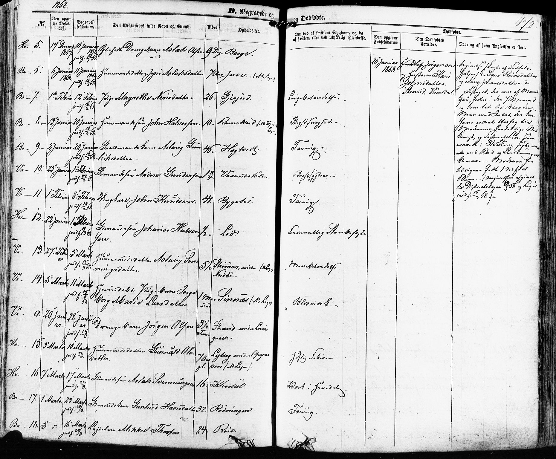 Kviteseid kirkebøker, SAKO/A-276/F/Fa/L0007: Parish register (official) no. I 7, 1859-1881, p. 472