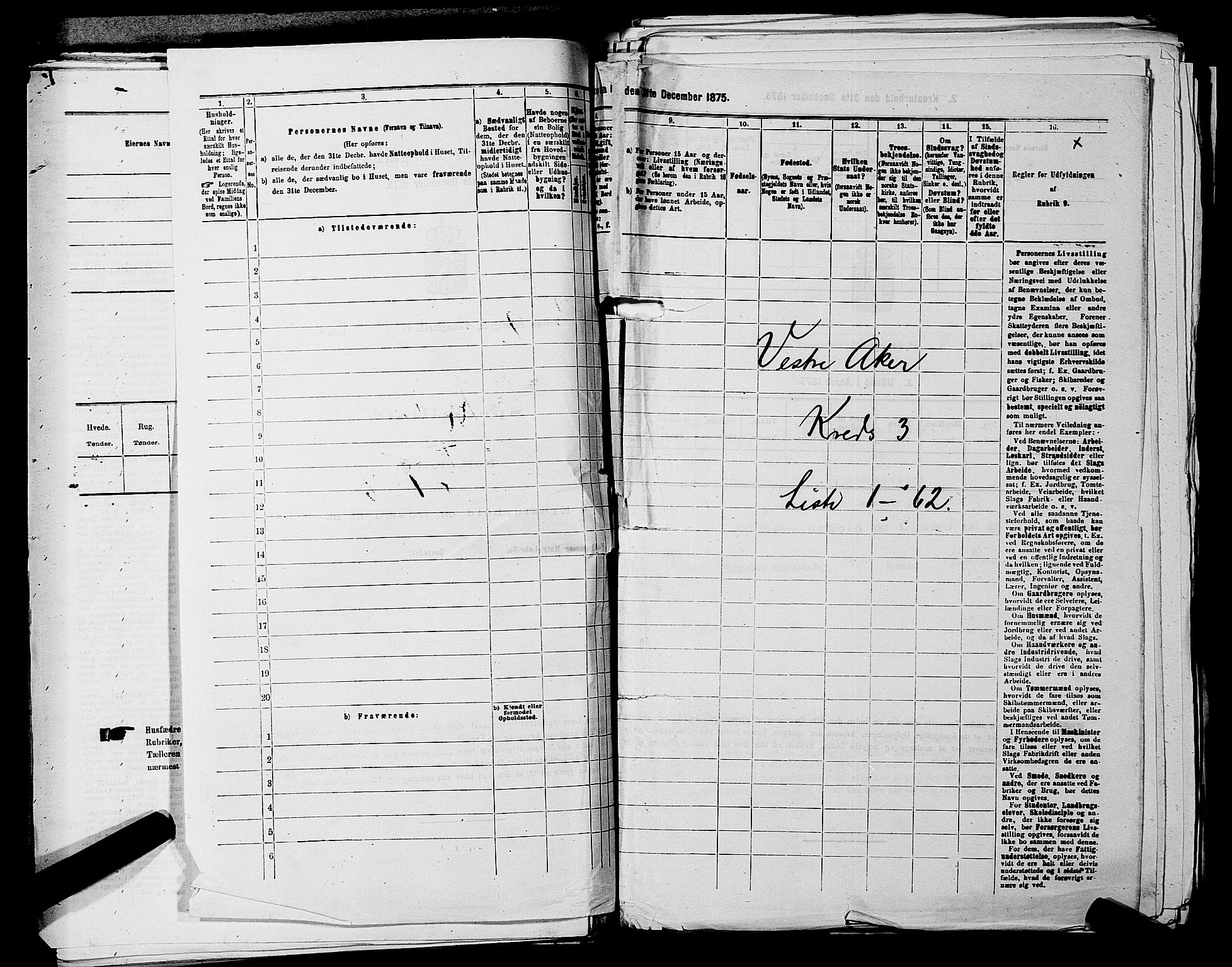 RA, 1875 census for 0218aP Vestre Aker, 1875, p. 682